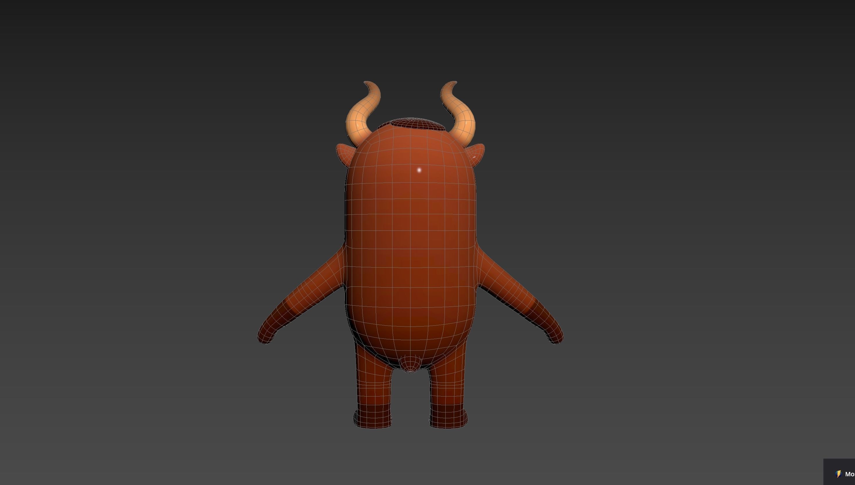 Bull Character 3D model_21