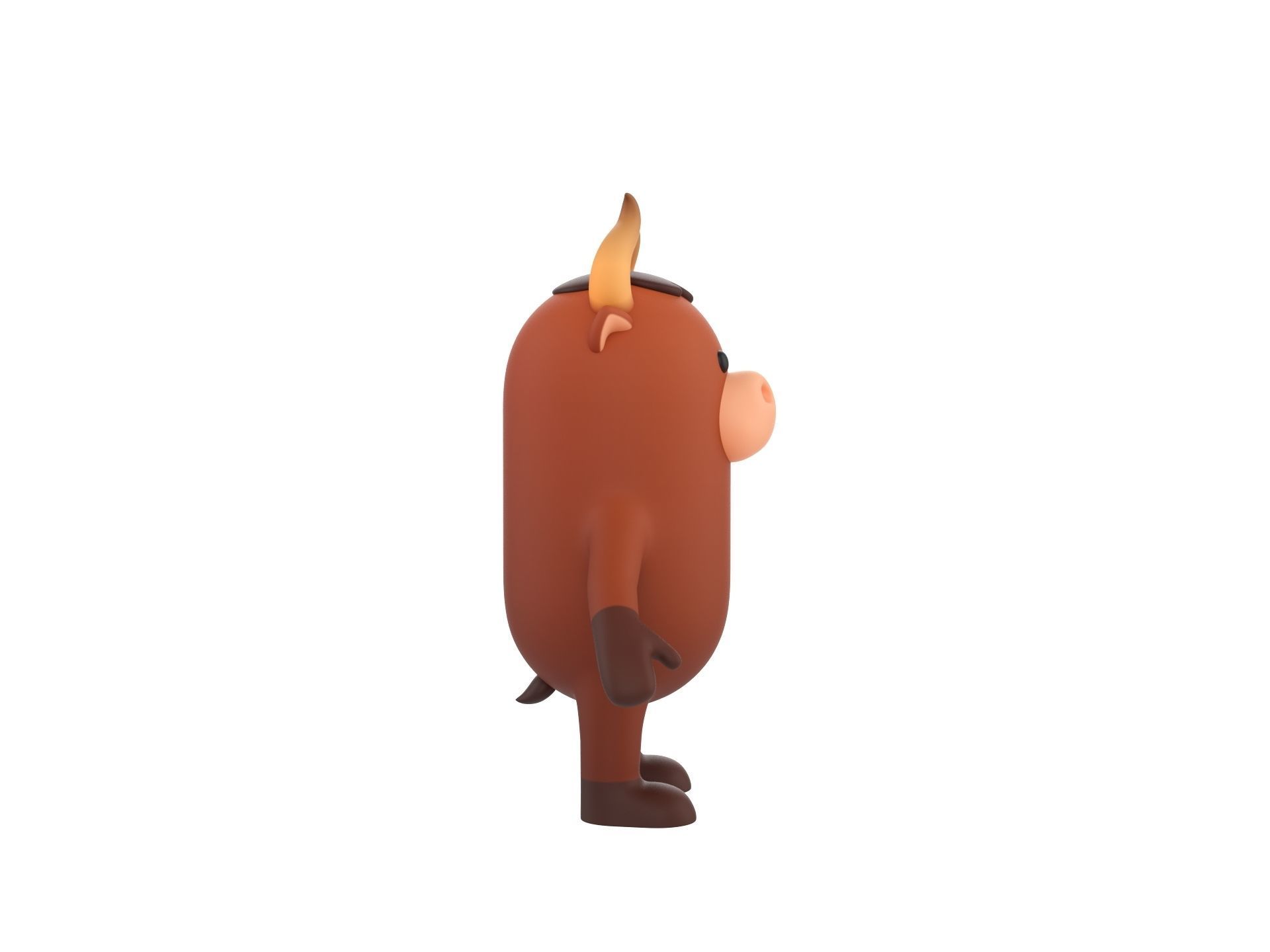 Bull Character 3D model_3