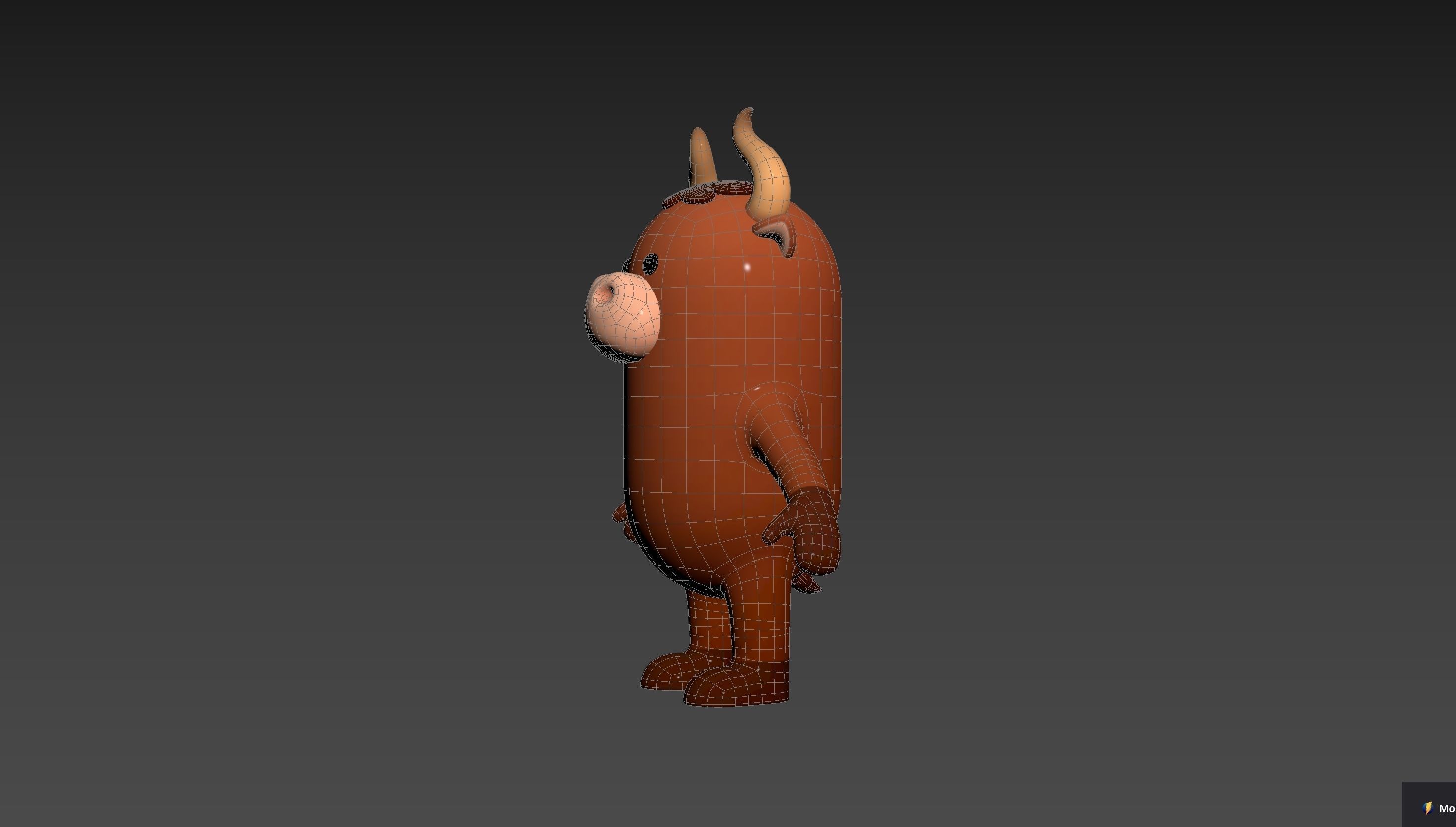 Bull Character 3D model_25