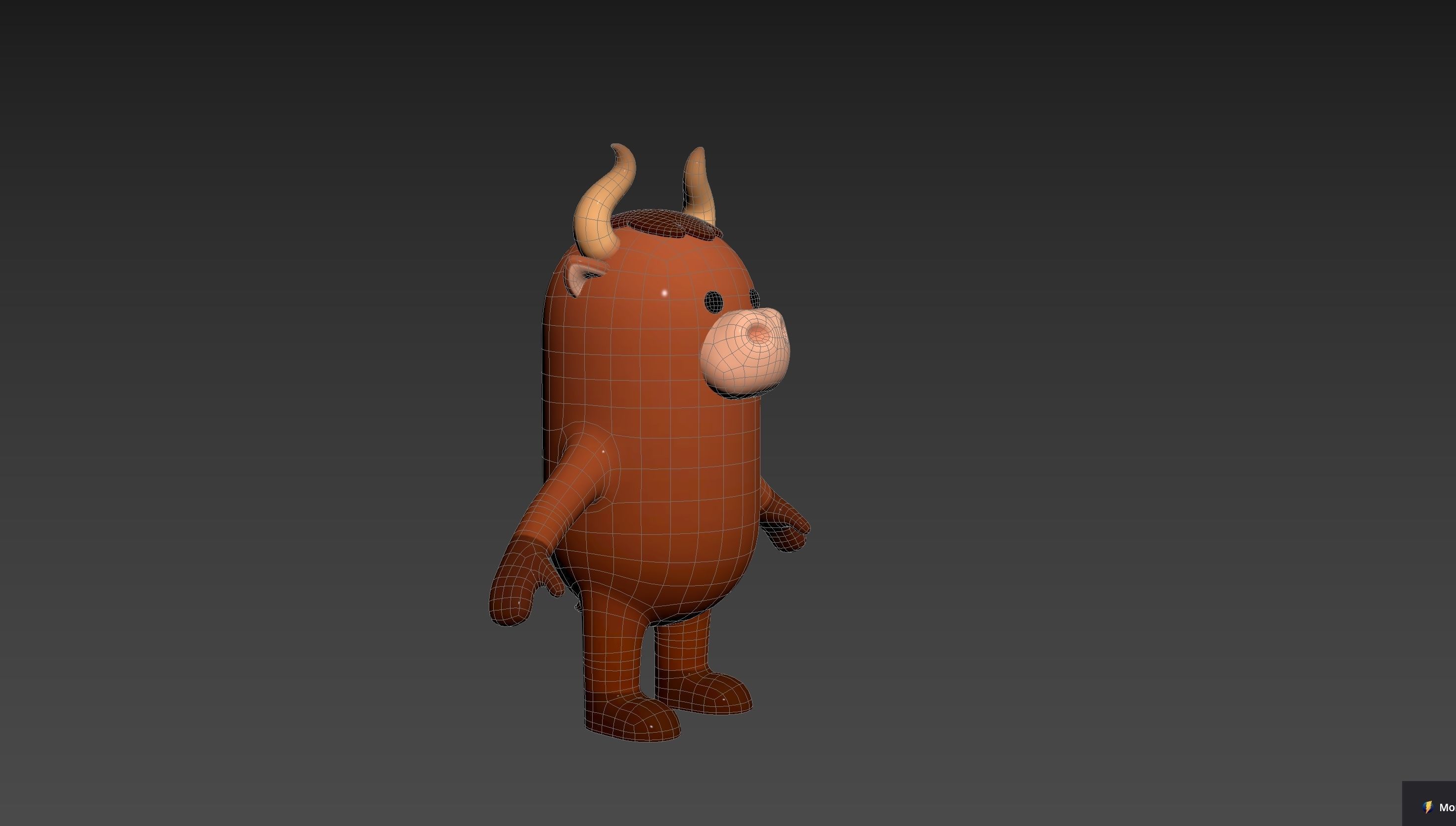 Bull Character 3D model_15