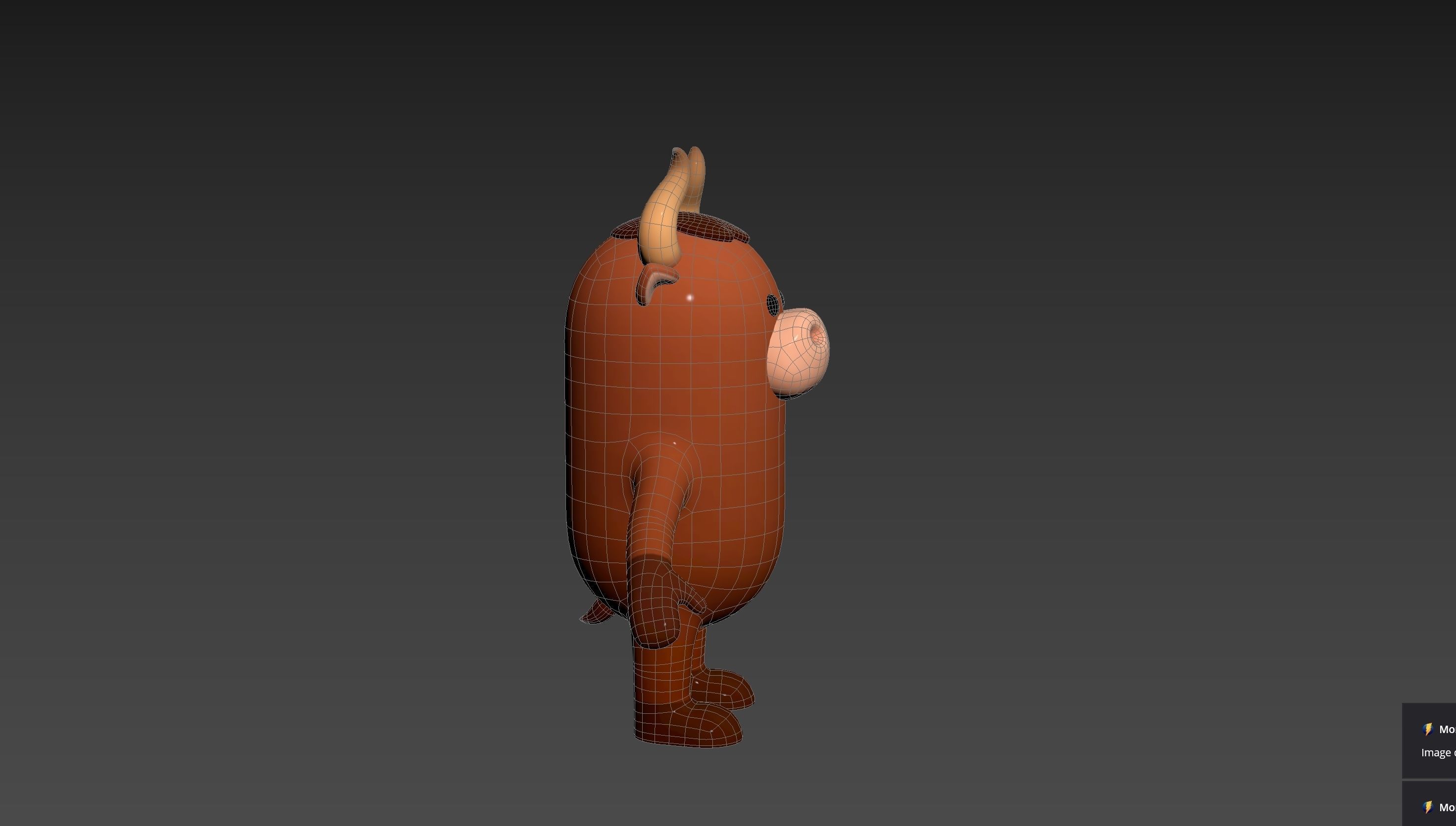Bull Character 3D model_17