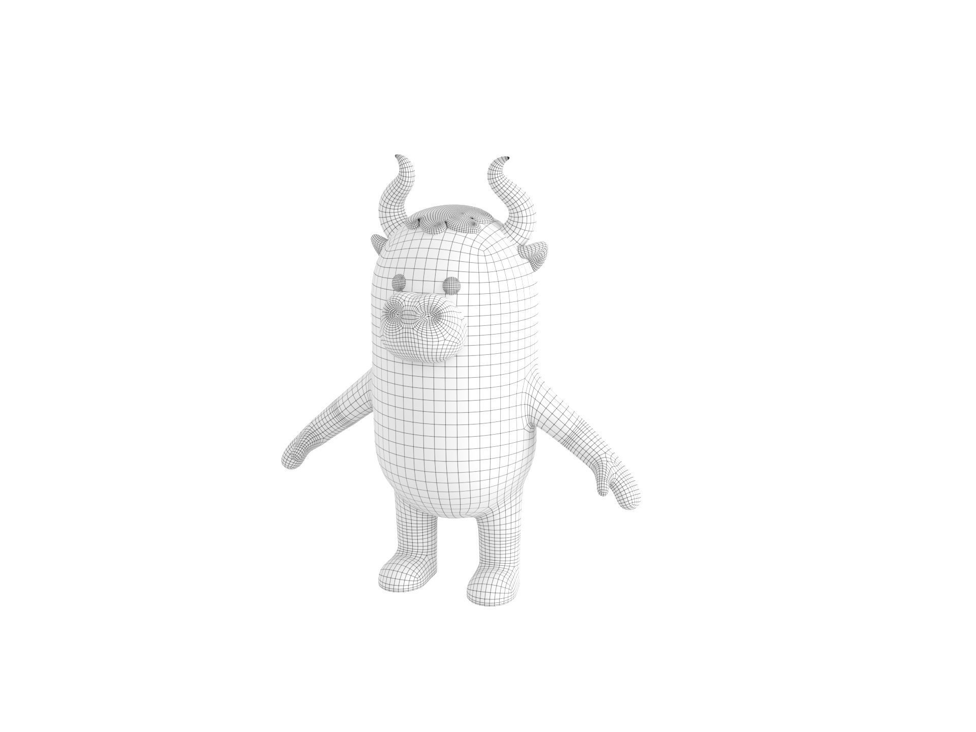 Bull Character 3D model_31
