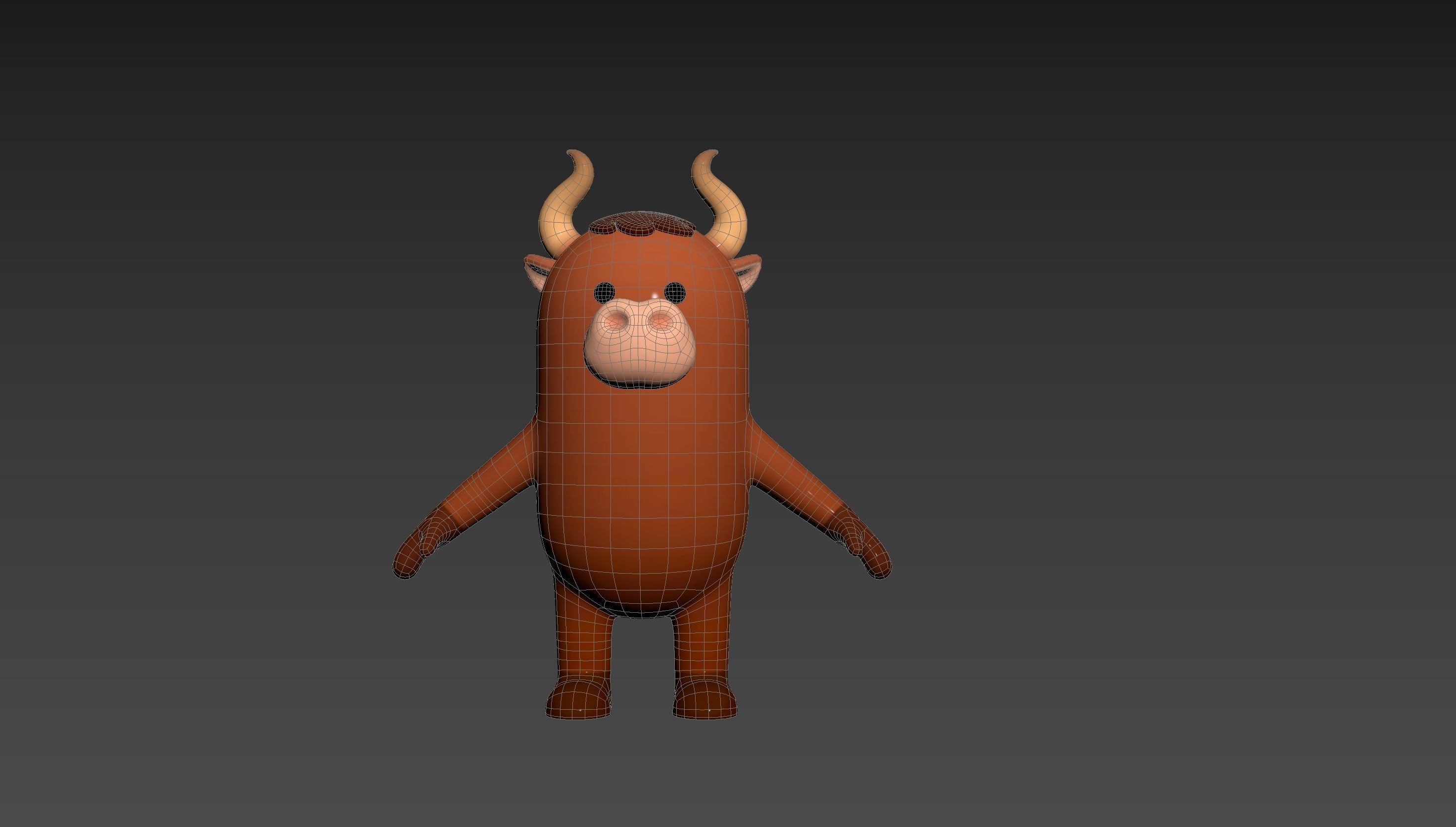 Bull Character 3D model_13