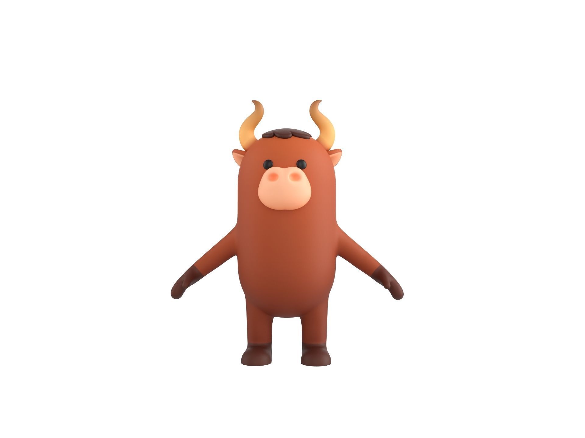 Bull Character 3D model_1