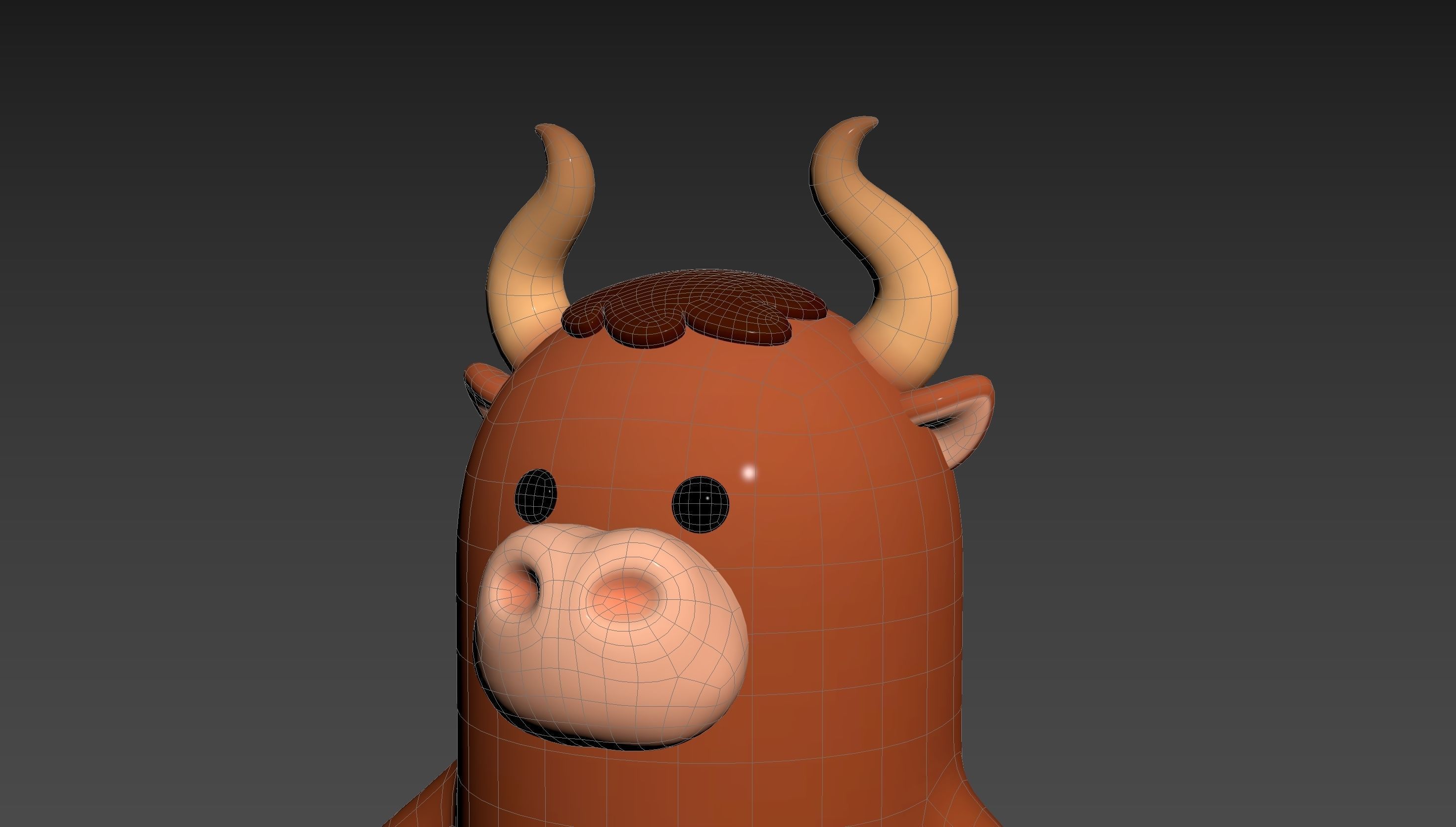Bull Character 3D model_29
