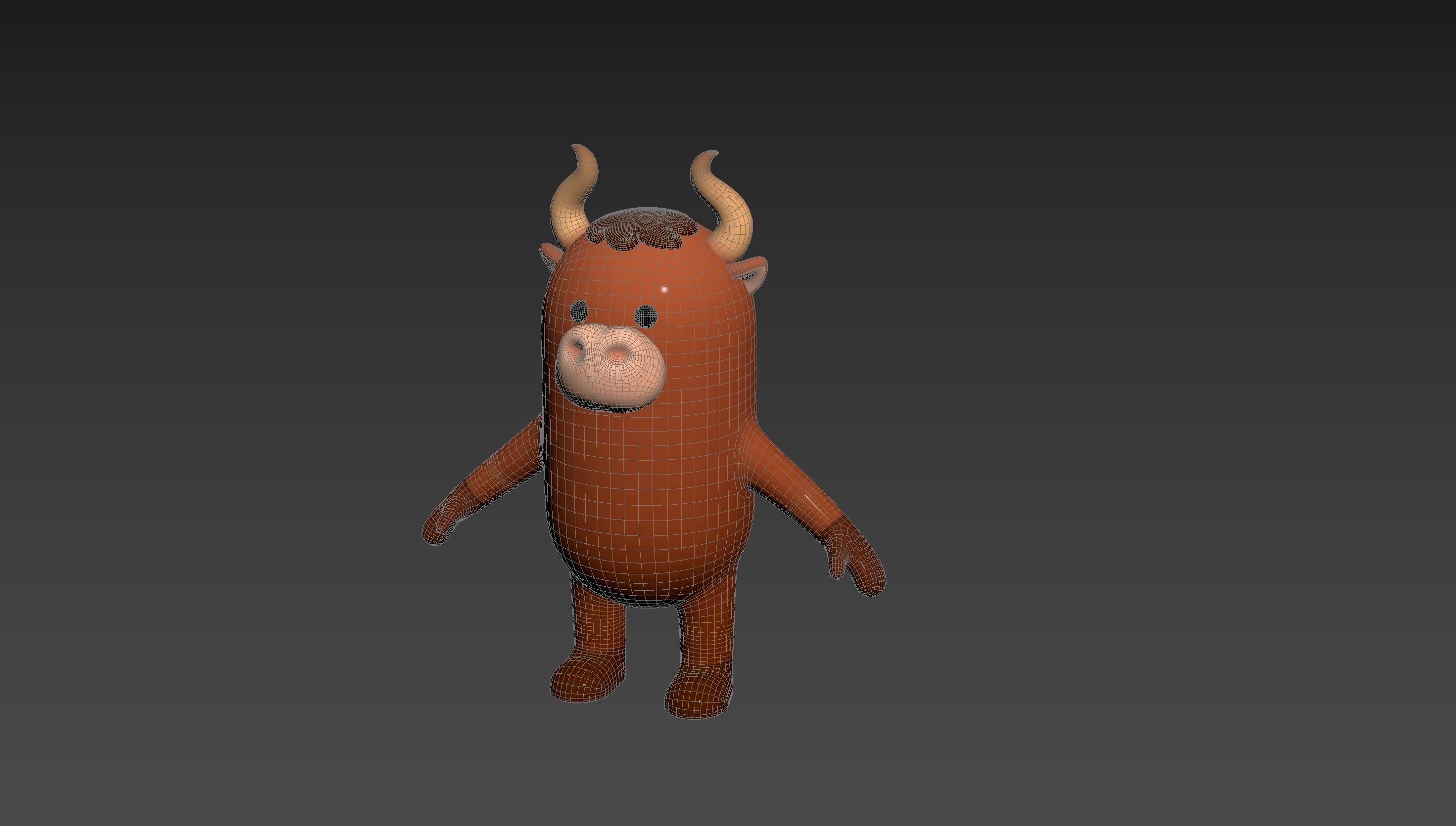 Bull Character 3D model_12