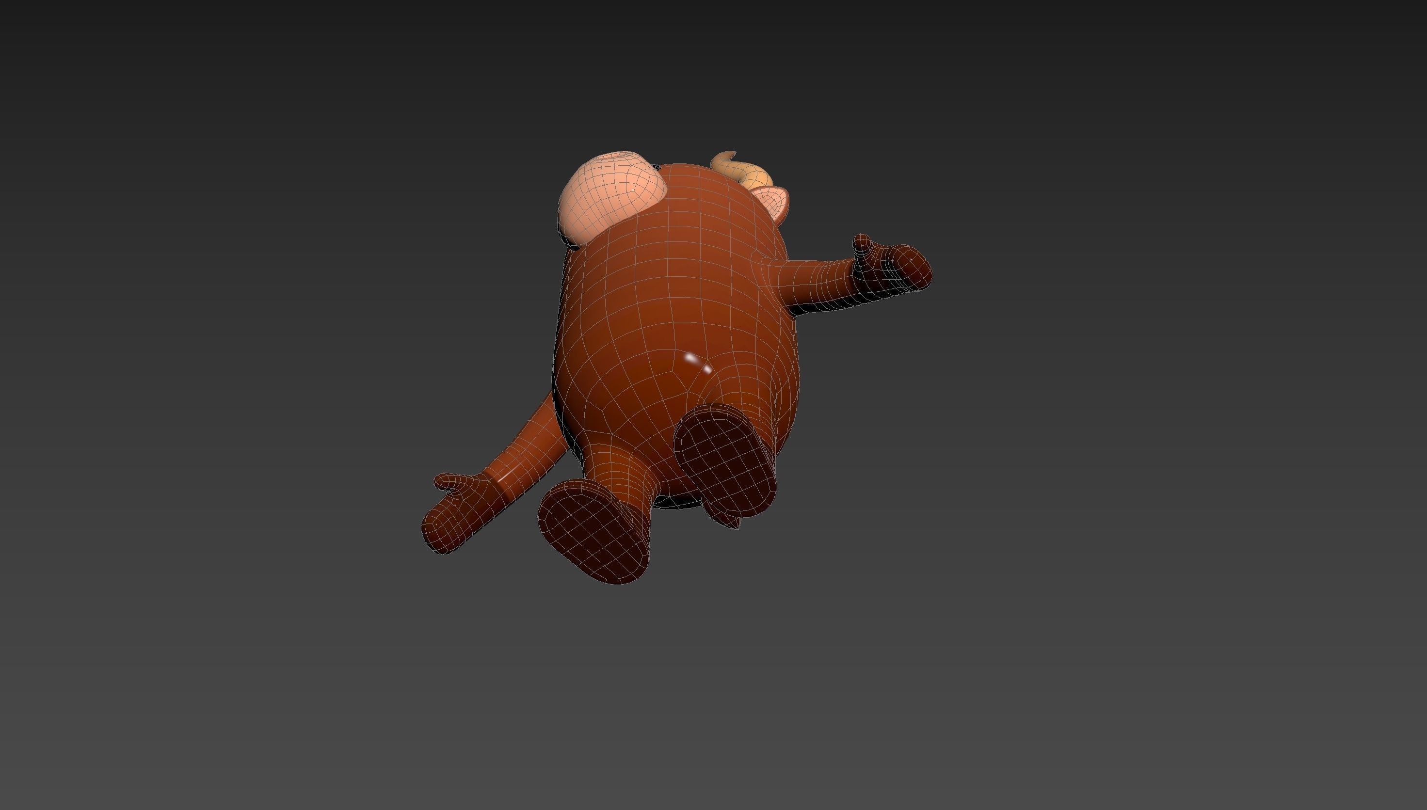 Bull Character 3D model_26