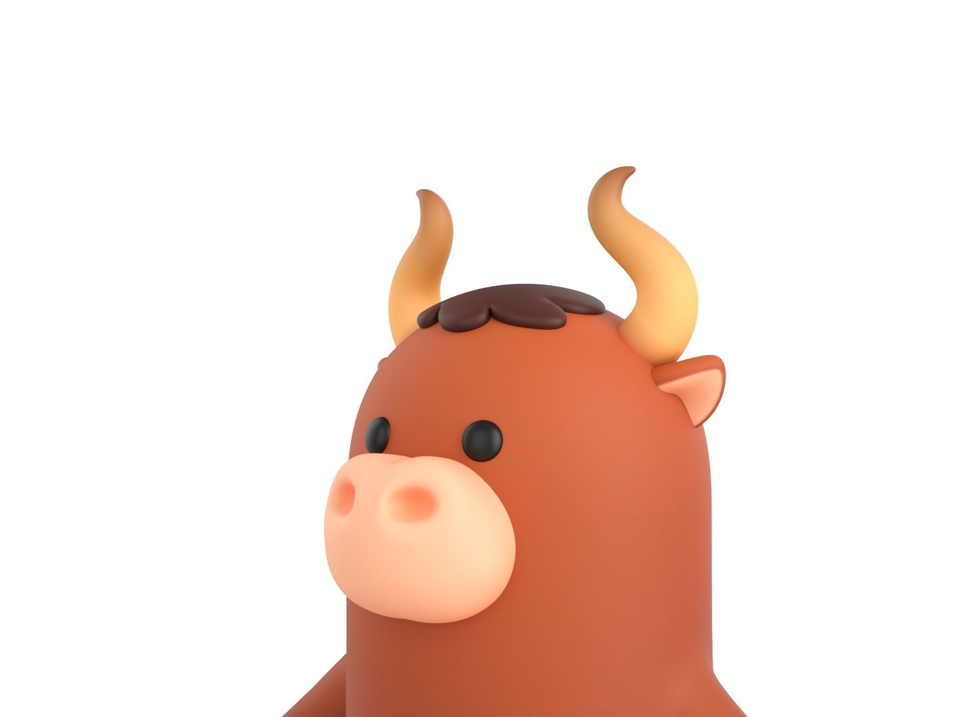 Bull Character 3D model_9