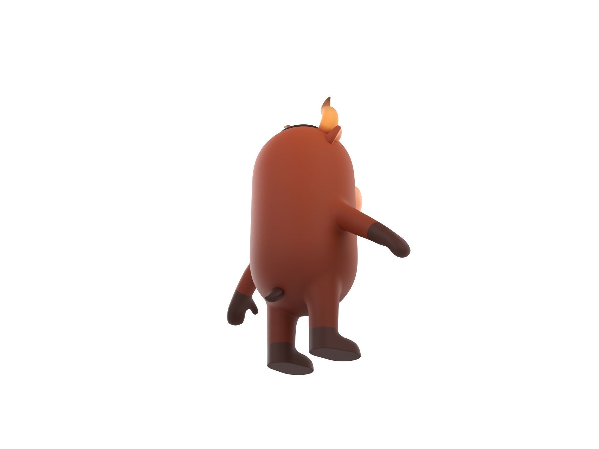 Bull Character 3D model_4
