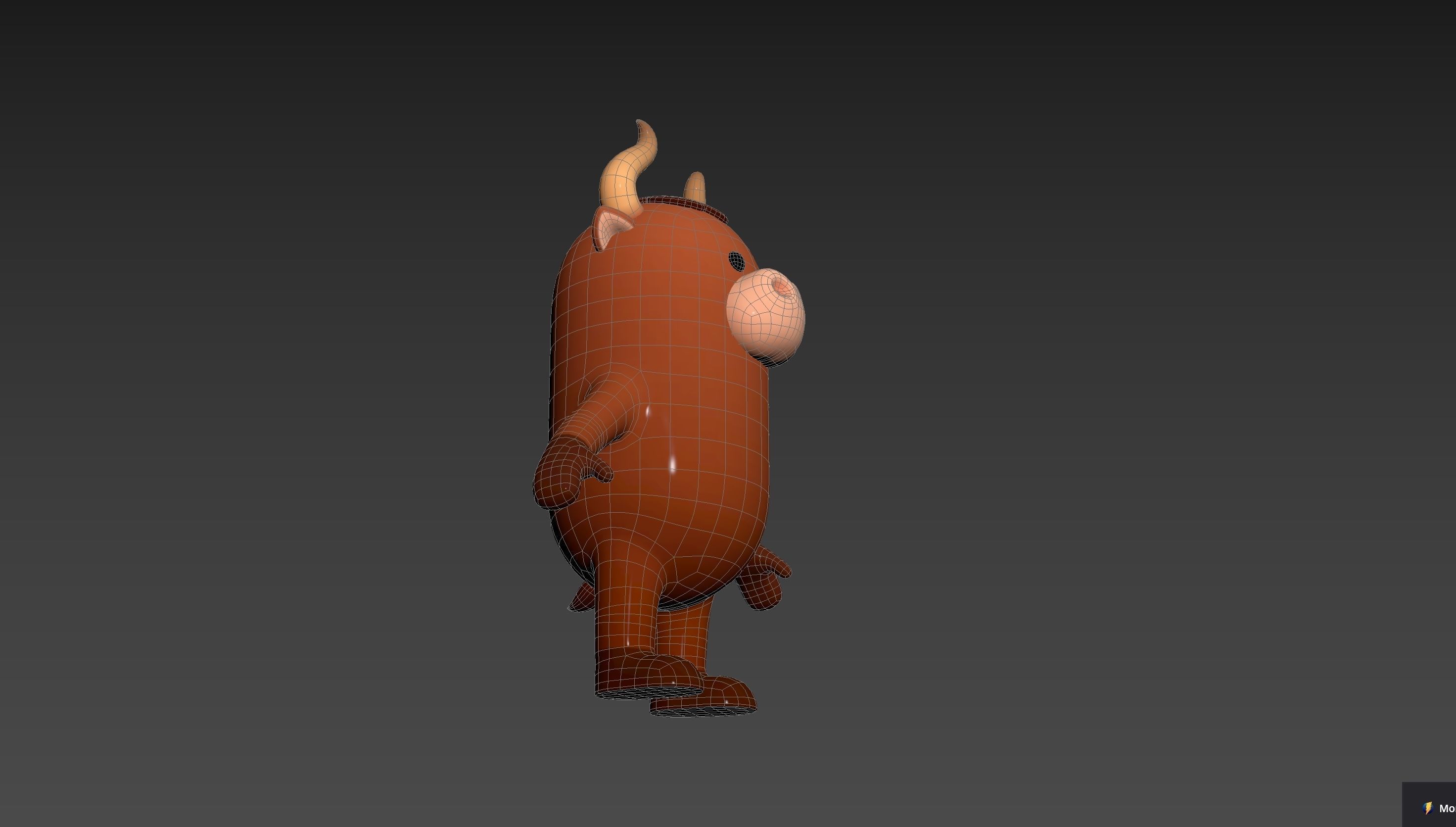 Bull Character 3D model_16