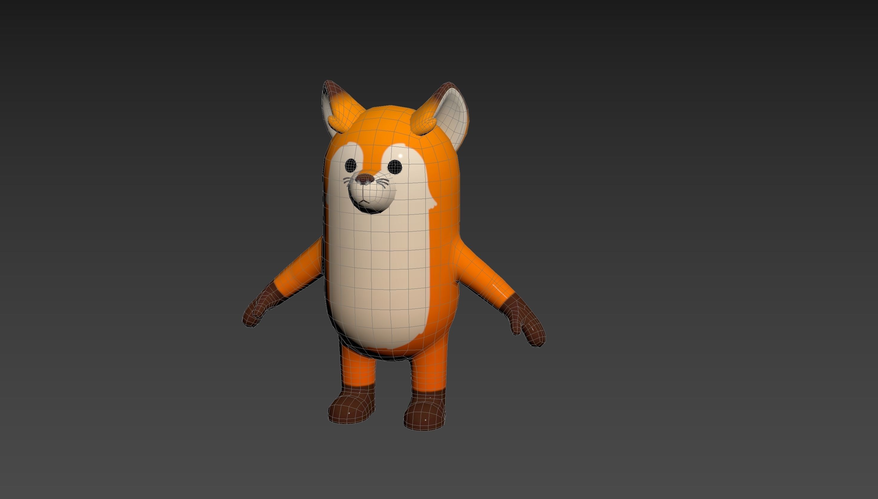 Fox Character 3D model_11