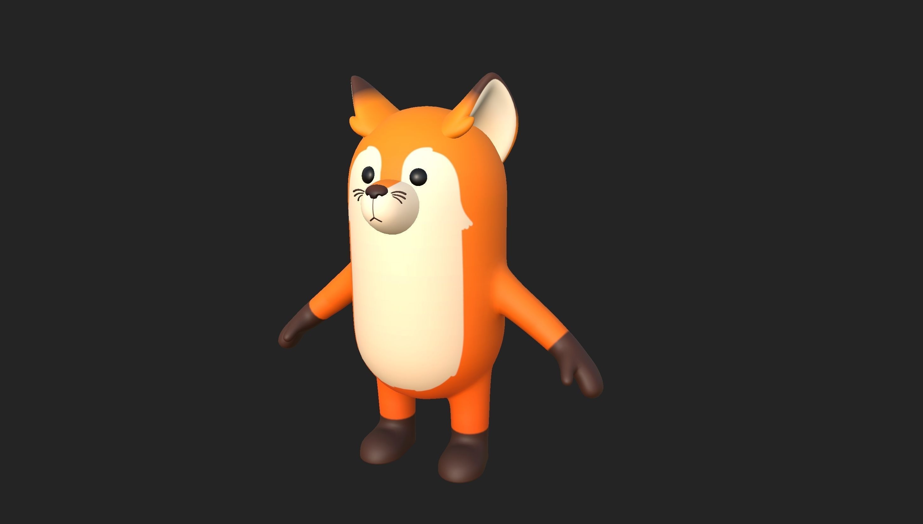 Fox Character 3D model_28