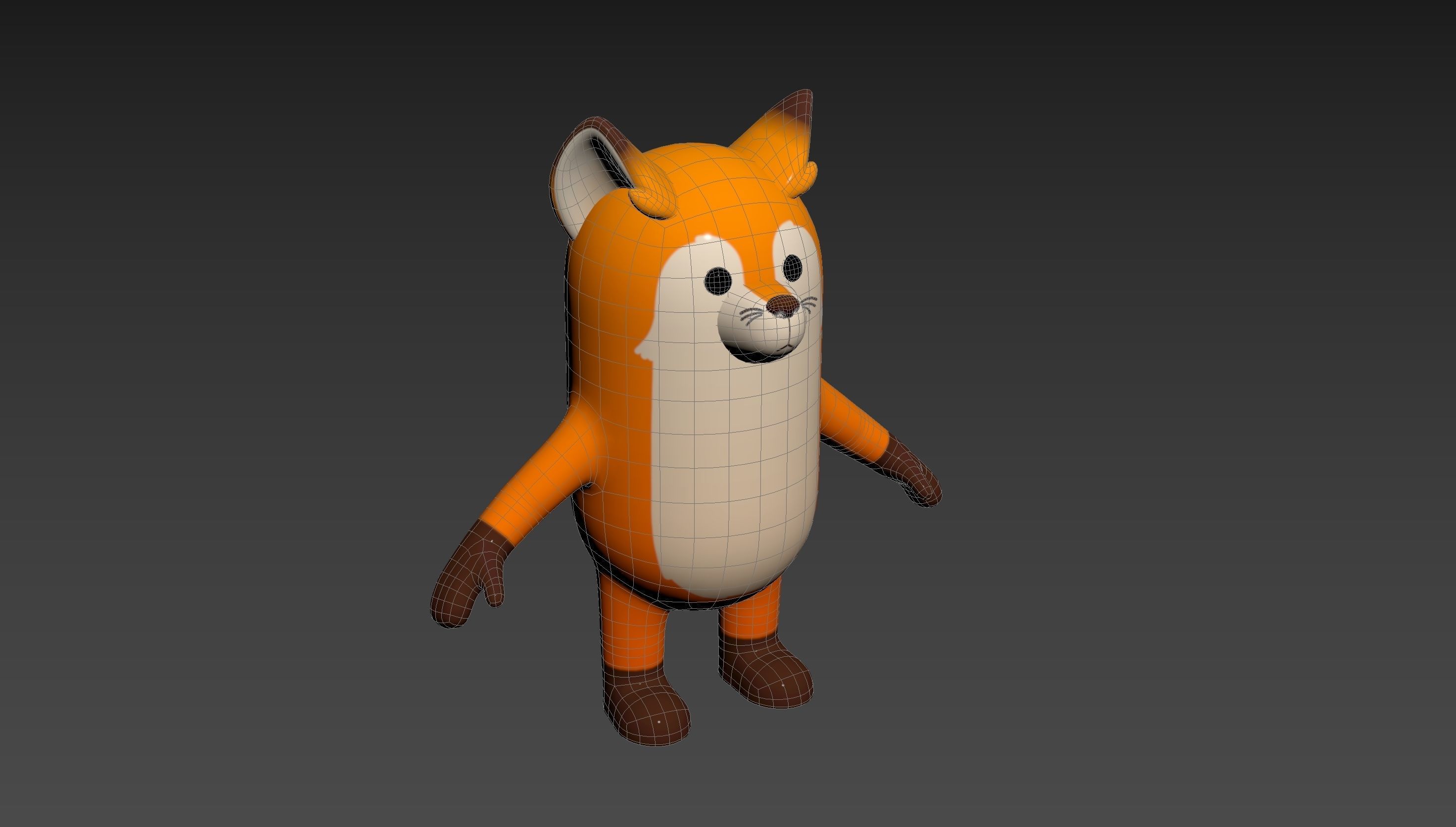 Fox Character 3D model_14