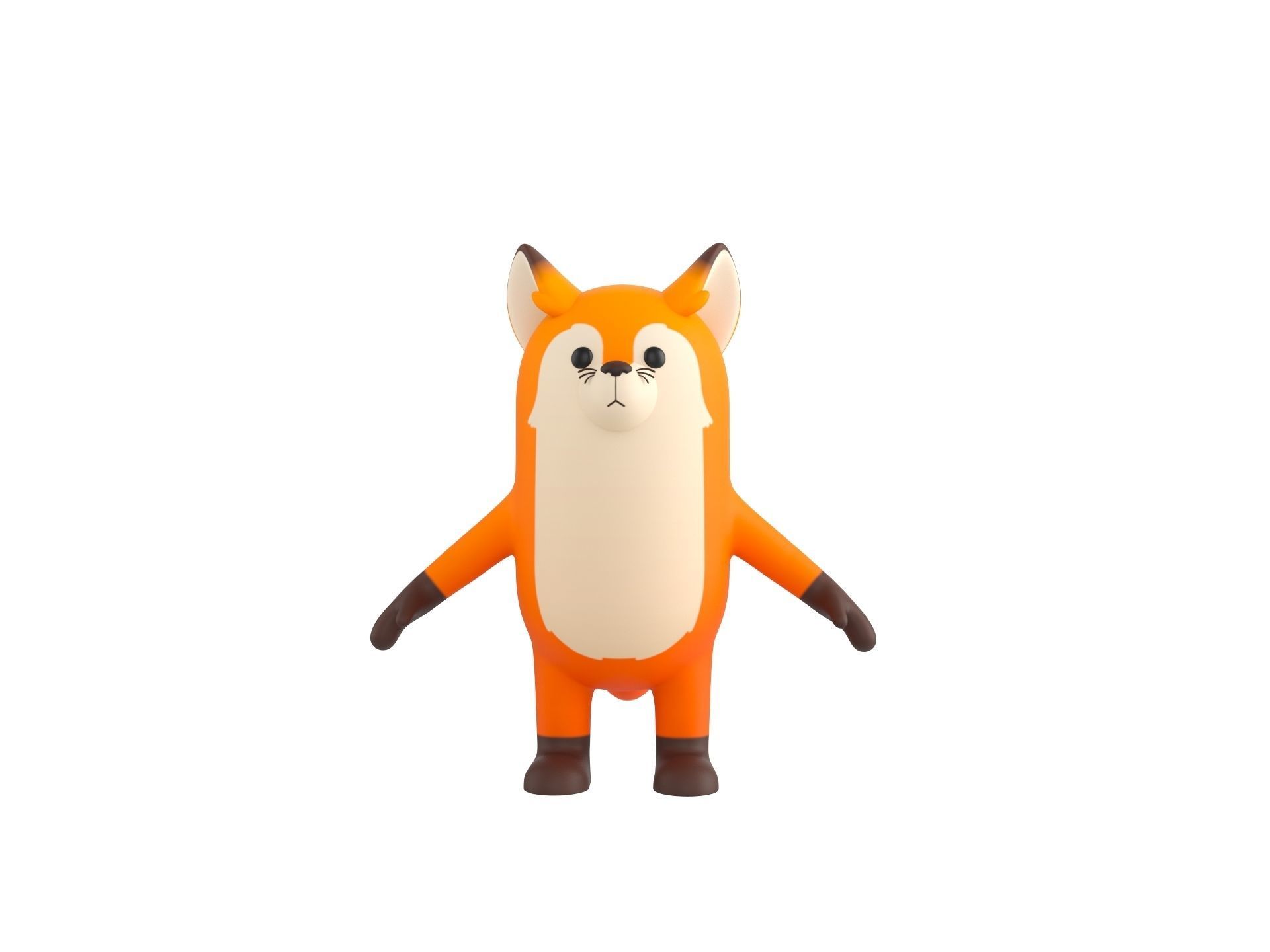 Fox Character 3D model_1