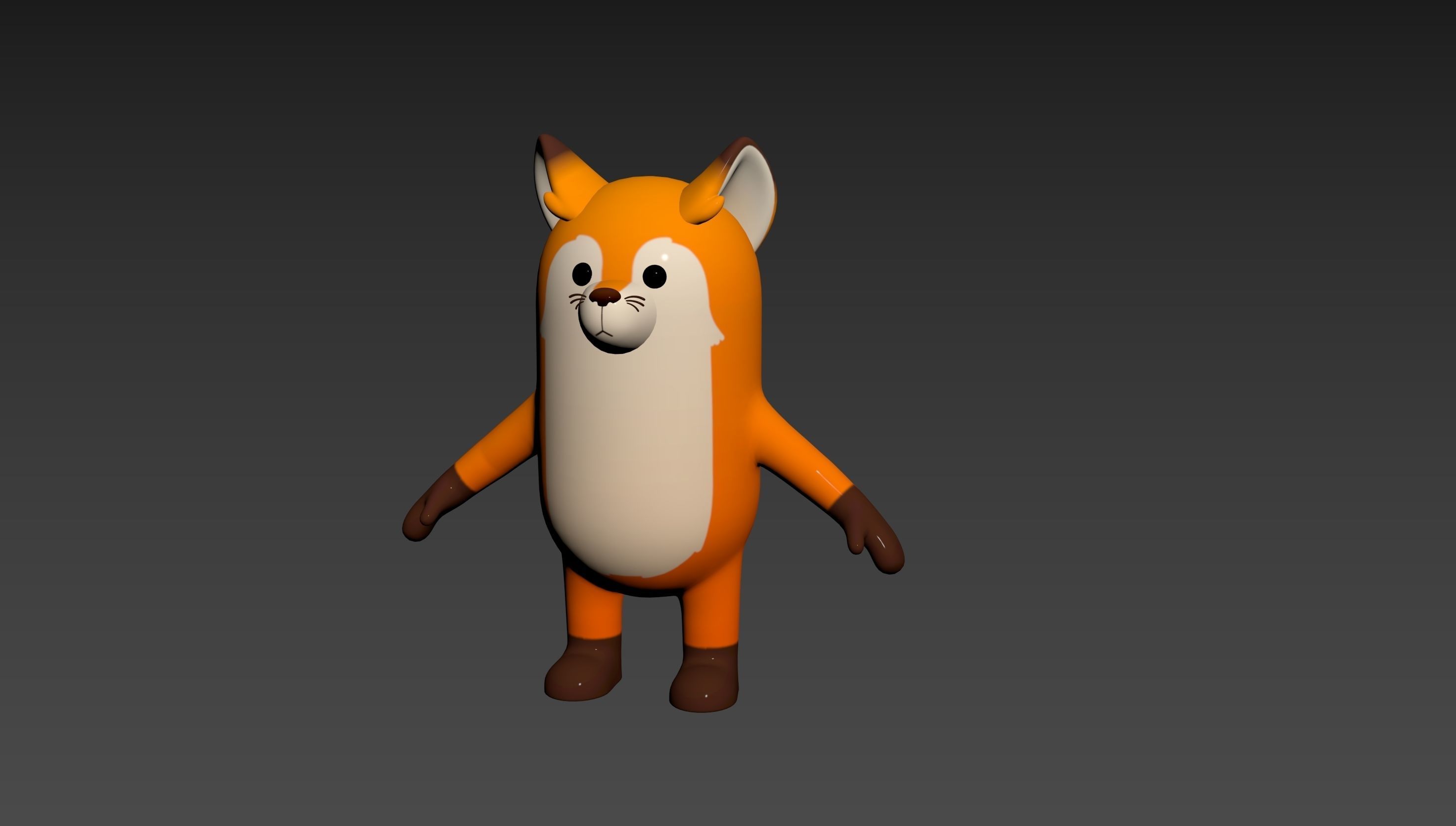 Fox Character 3D model_10