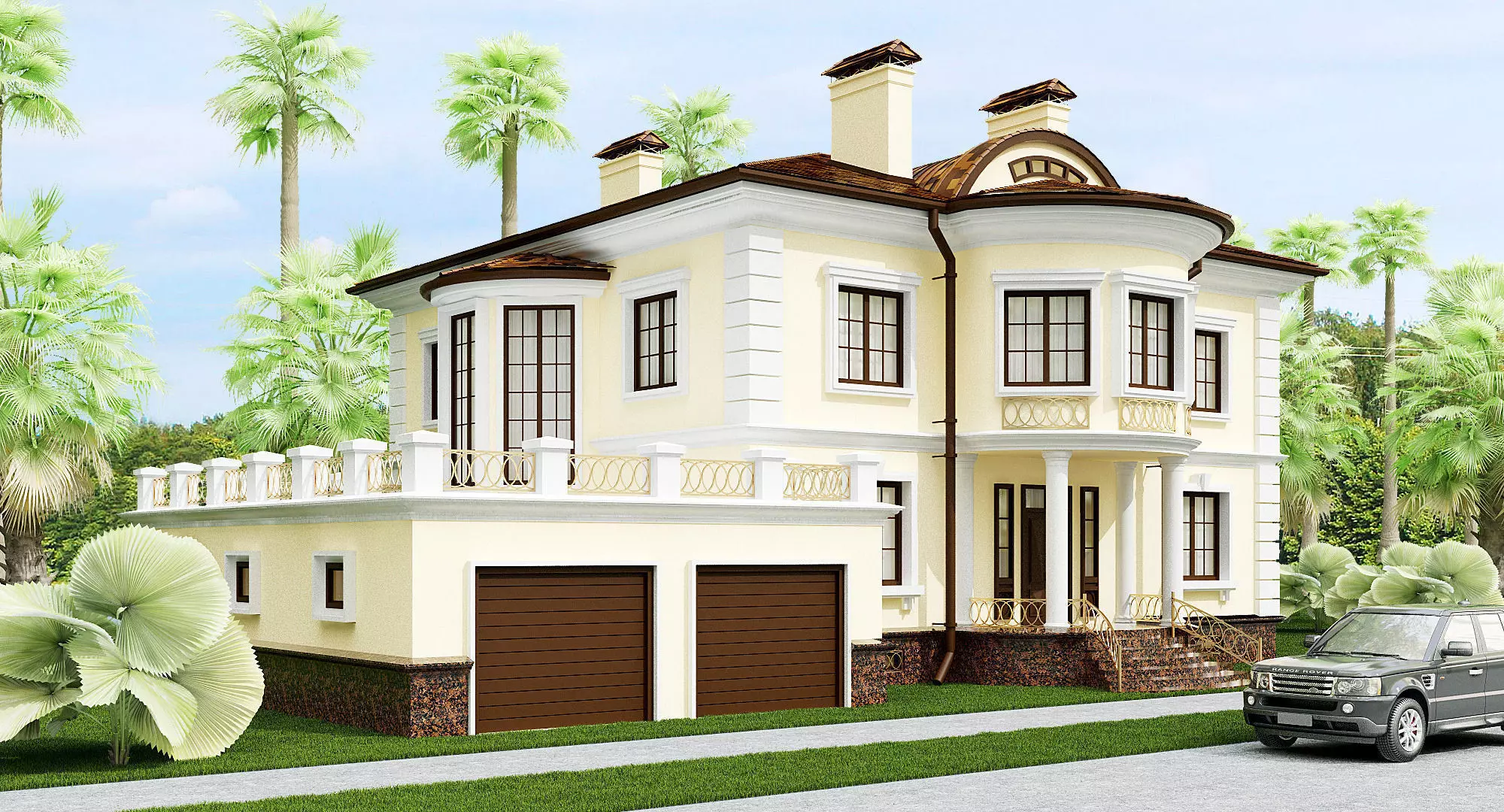 Cottage house 3D model_0