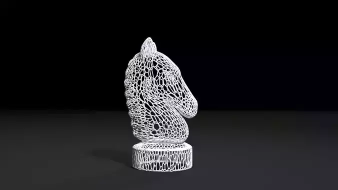 Chess knight 3D print model
