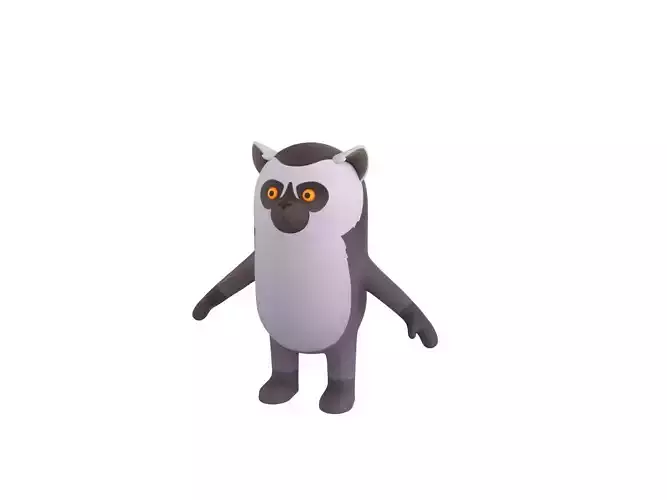 Lemur Character 3D model