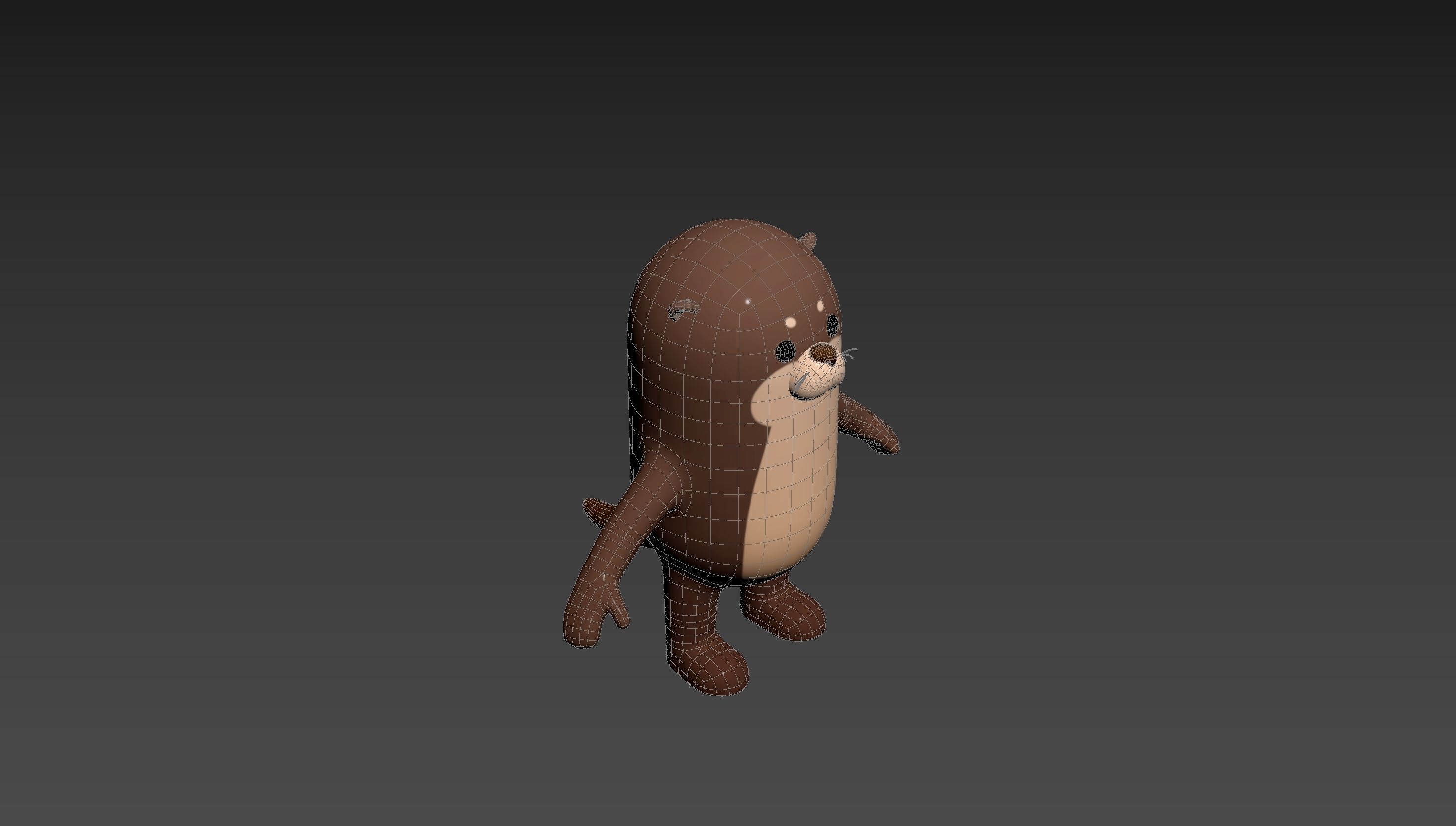 Otter Character 3D model_15