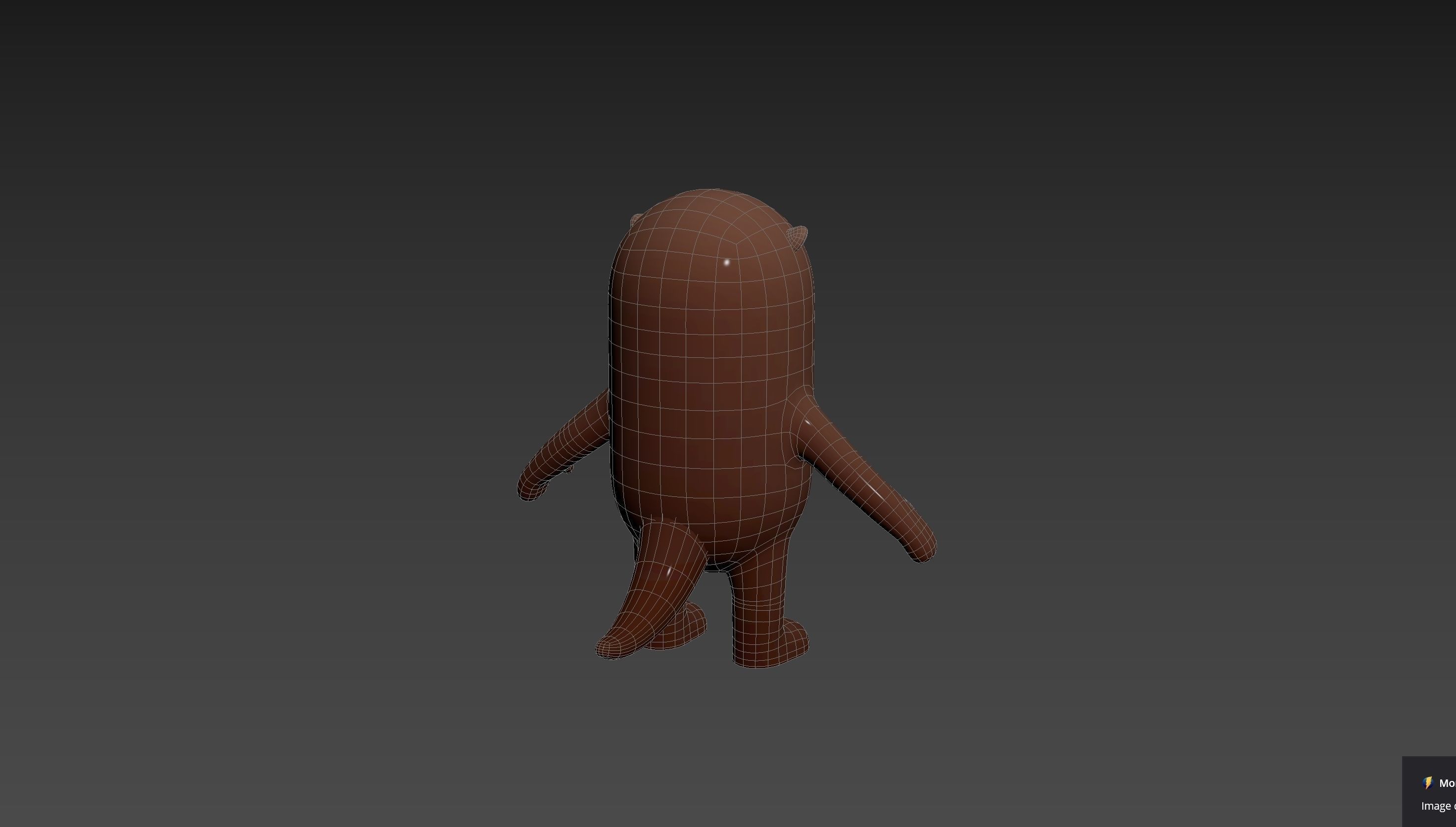 Otter Character 3D model_19