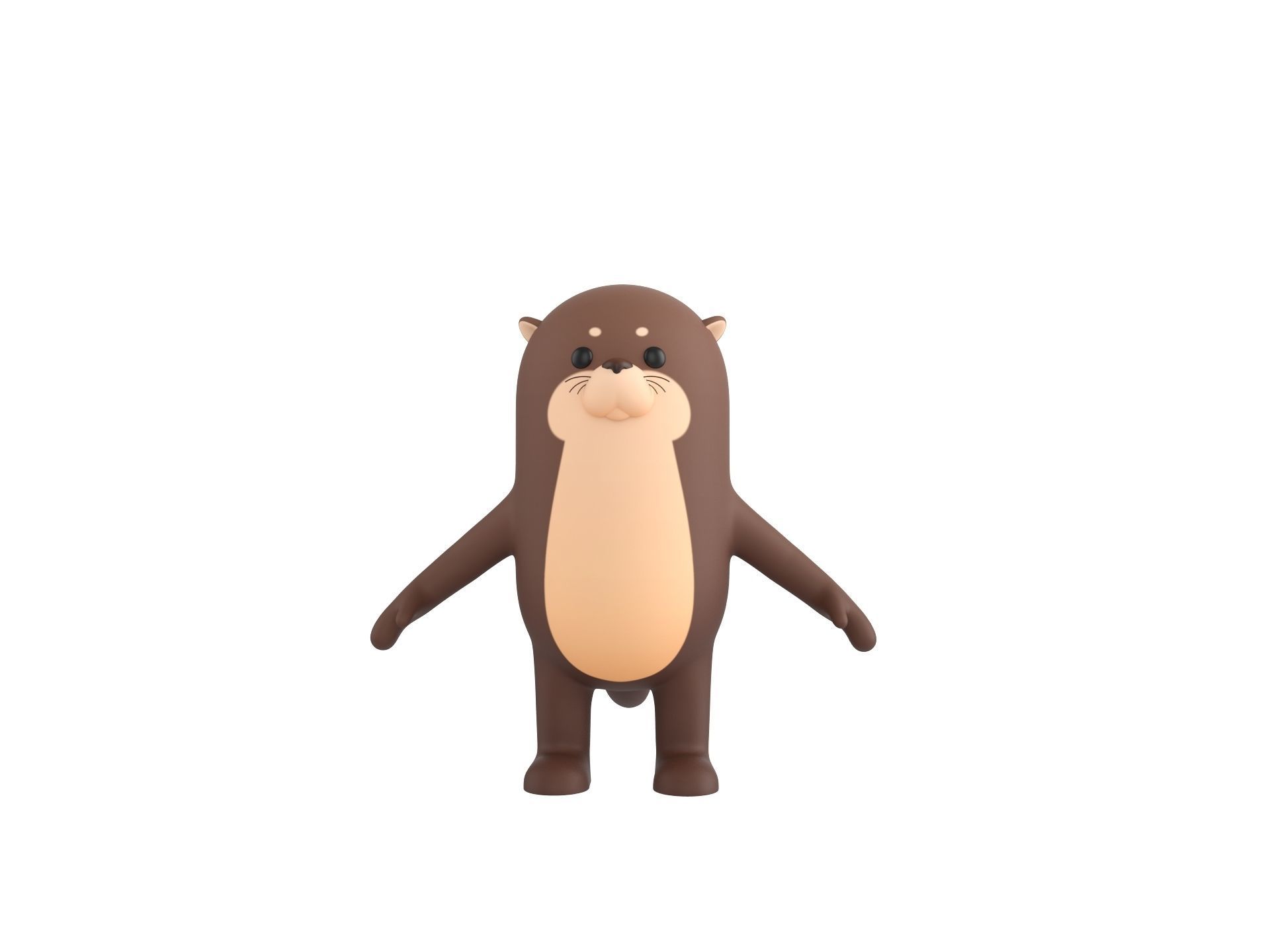 Otter Character 3D model_1