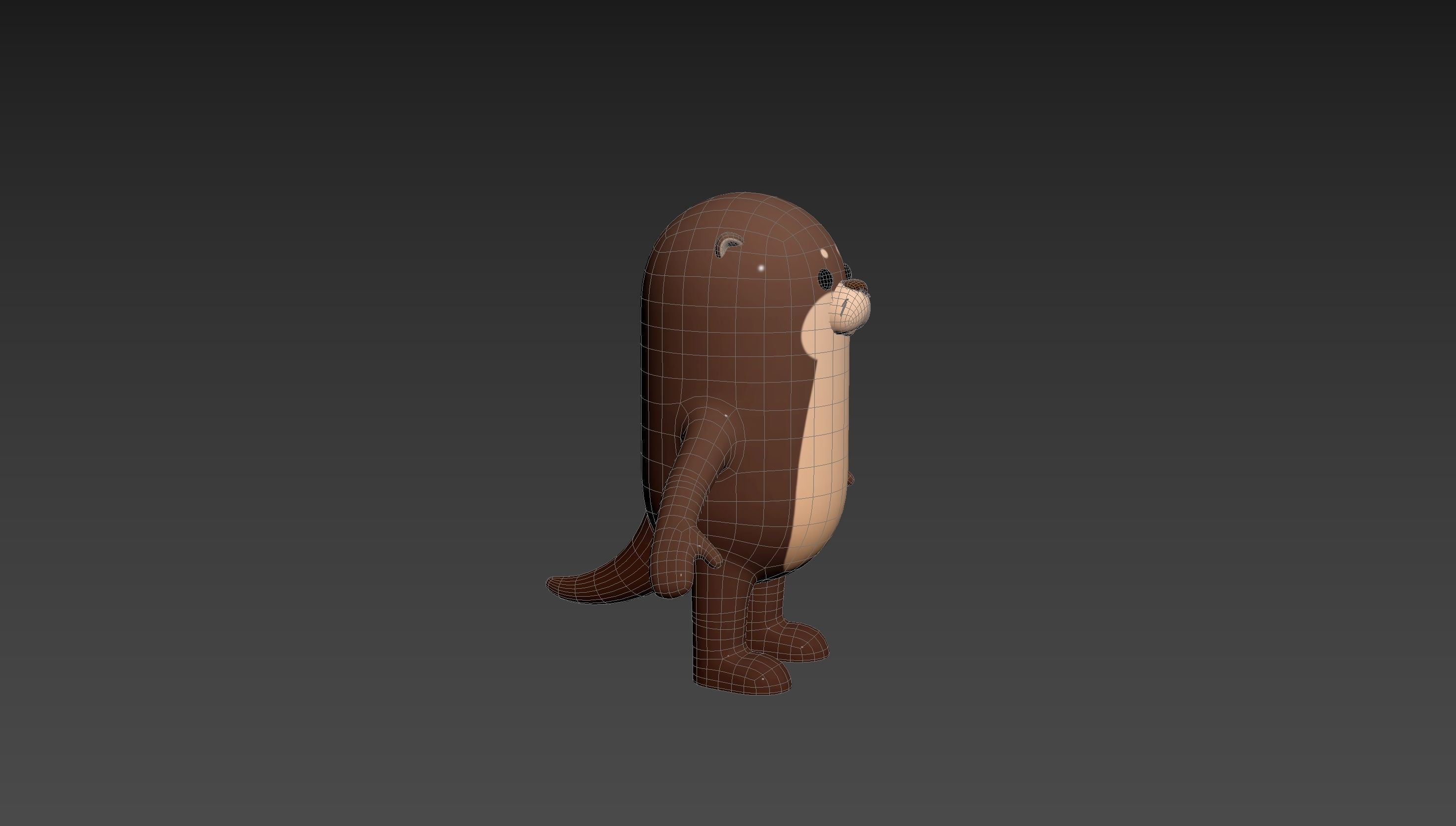 Otter Character 3D model_16