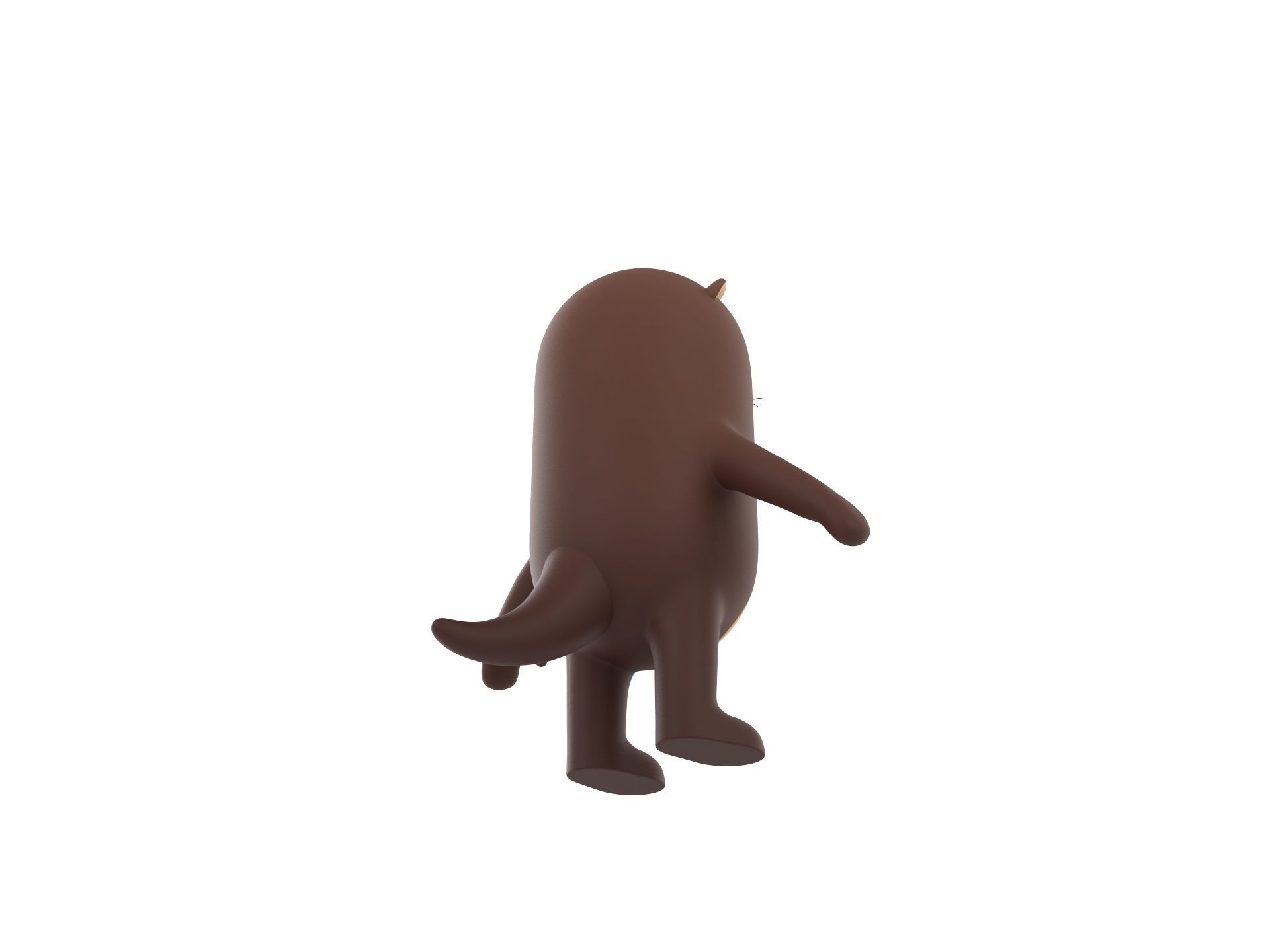 Otter Character 3D model_4