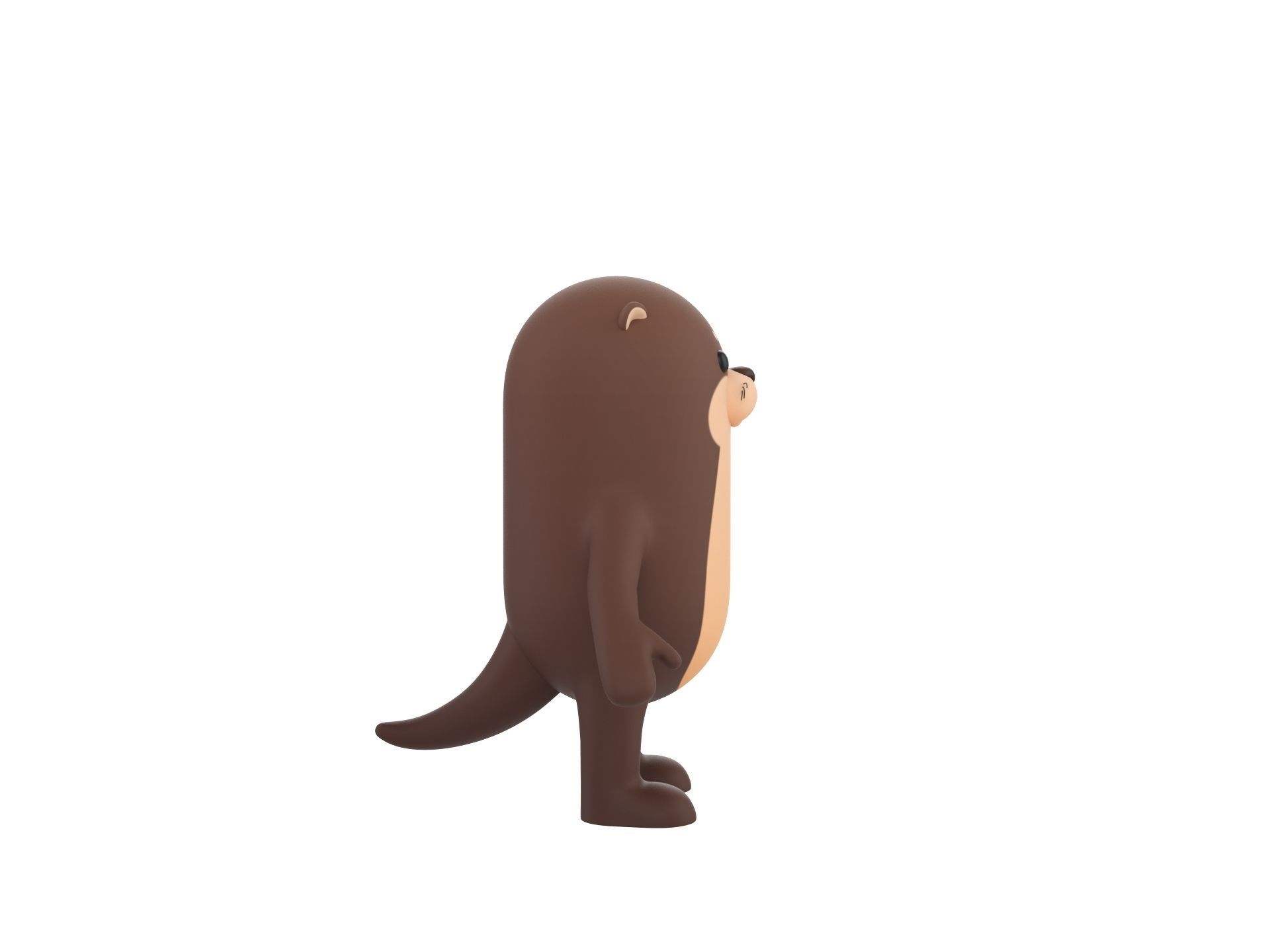 Otter Character 3D model_3