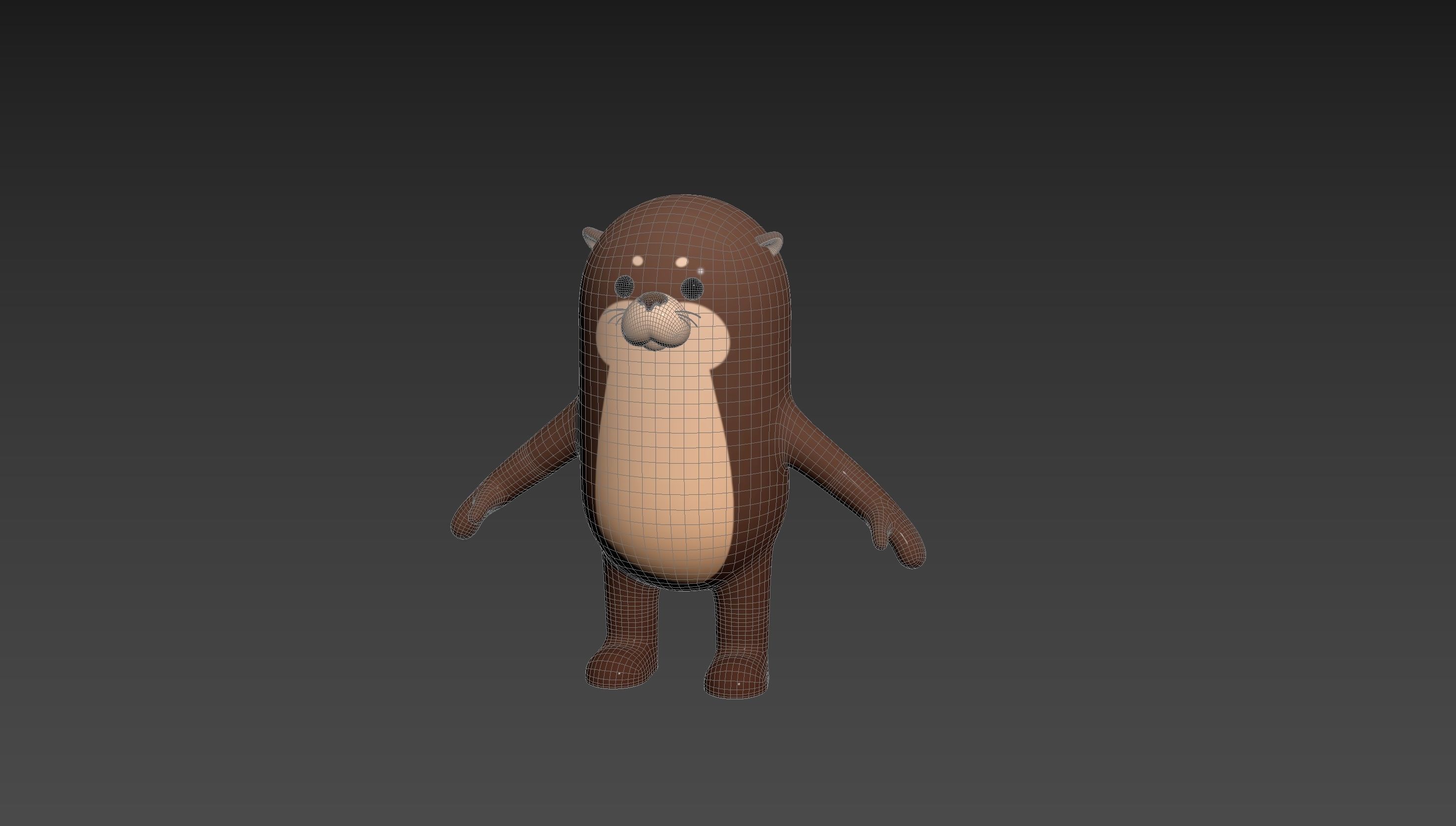 Otter Character 3D model_12
