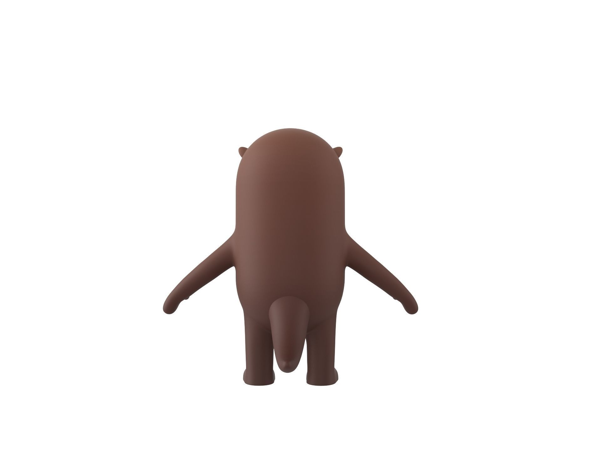 Otter Character 3D model_5