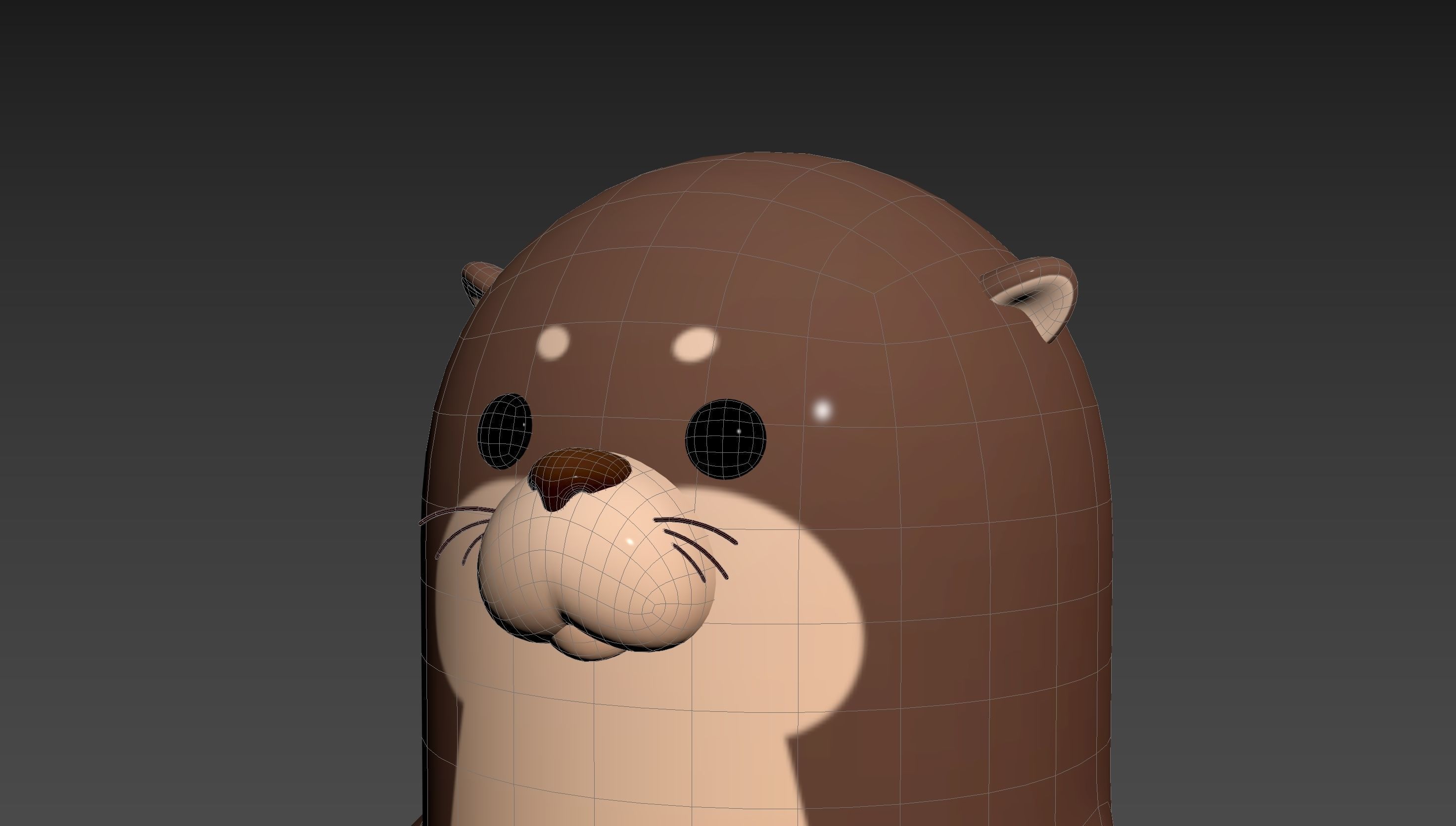 Otter Character 3D model_29