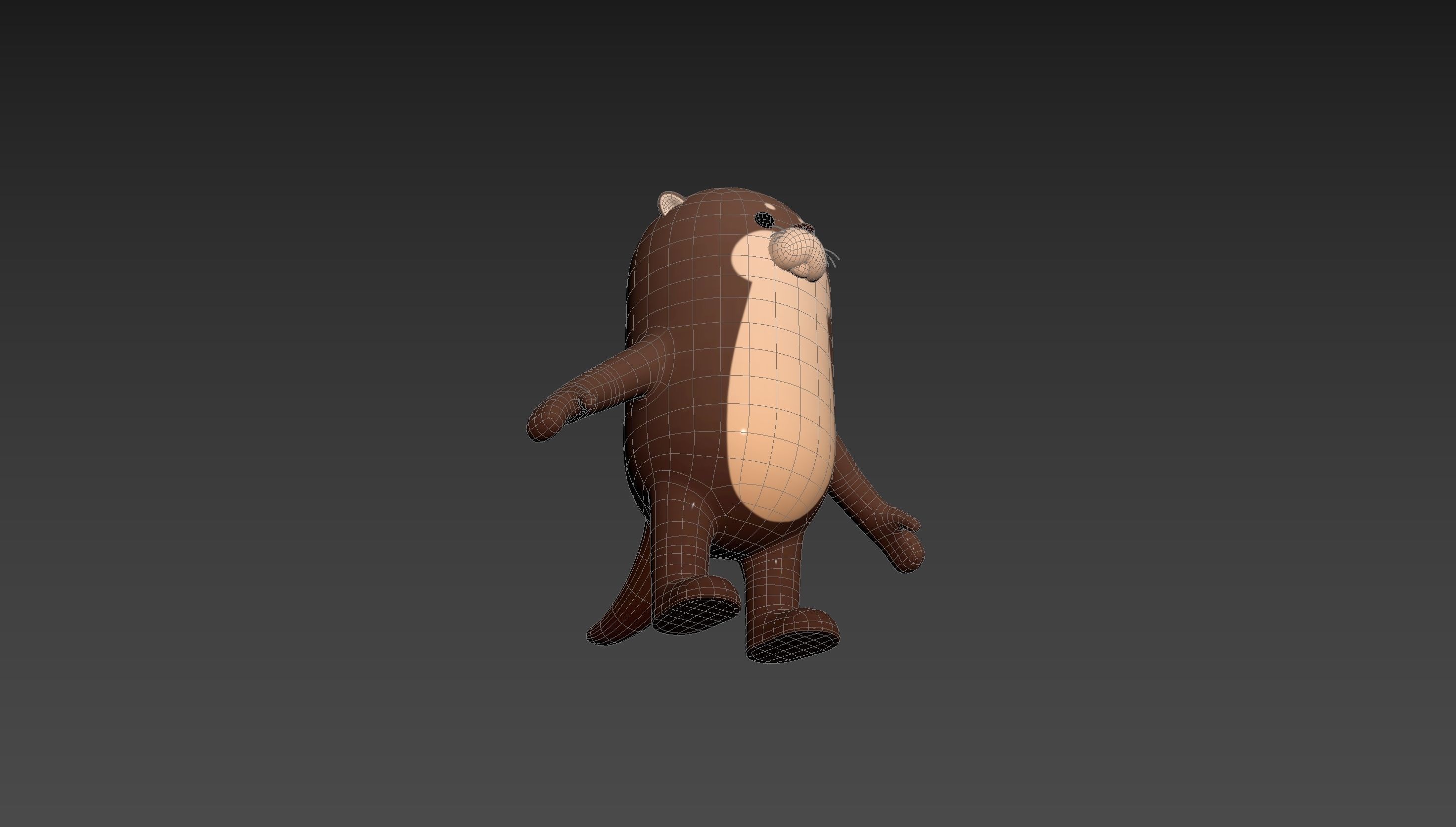 Otter Character 3D model_14