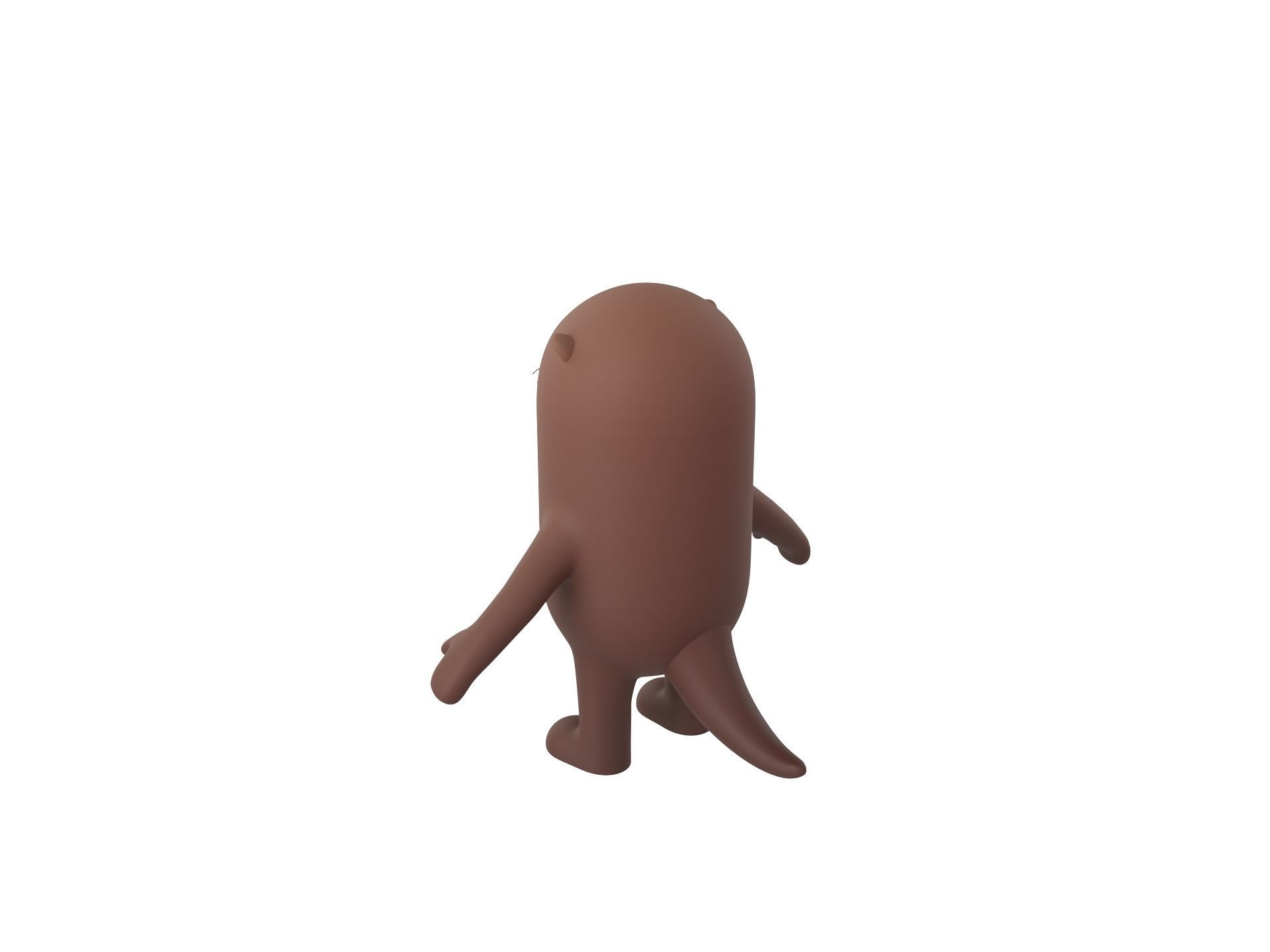Otter Character 3D model_6