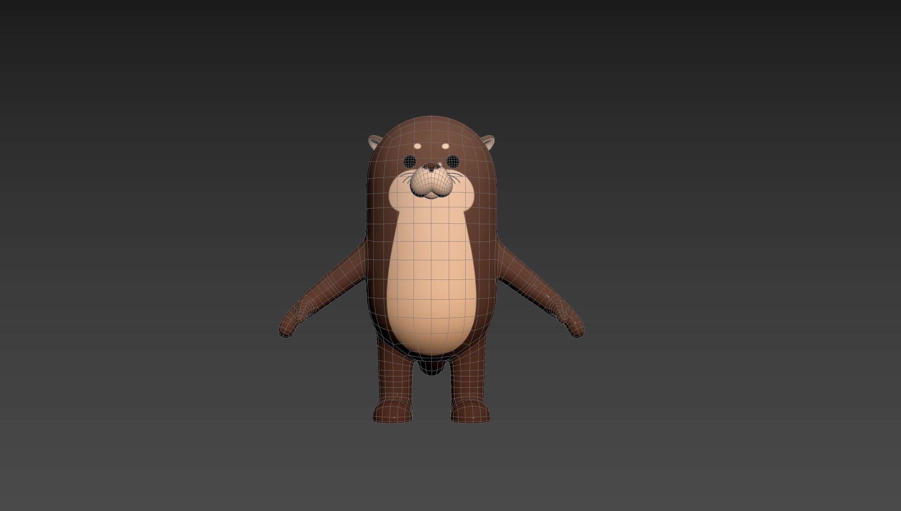 Otter Character 3D model_13