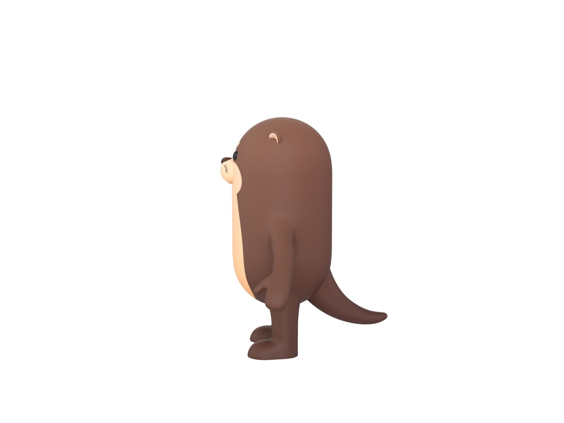 Otter Character 3D model_7