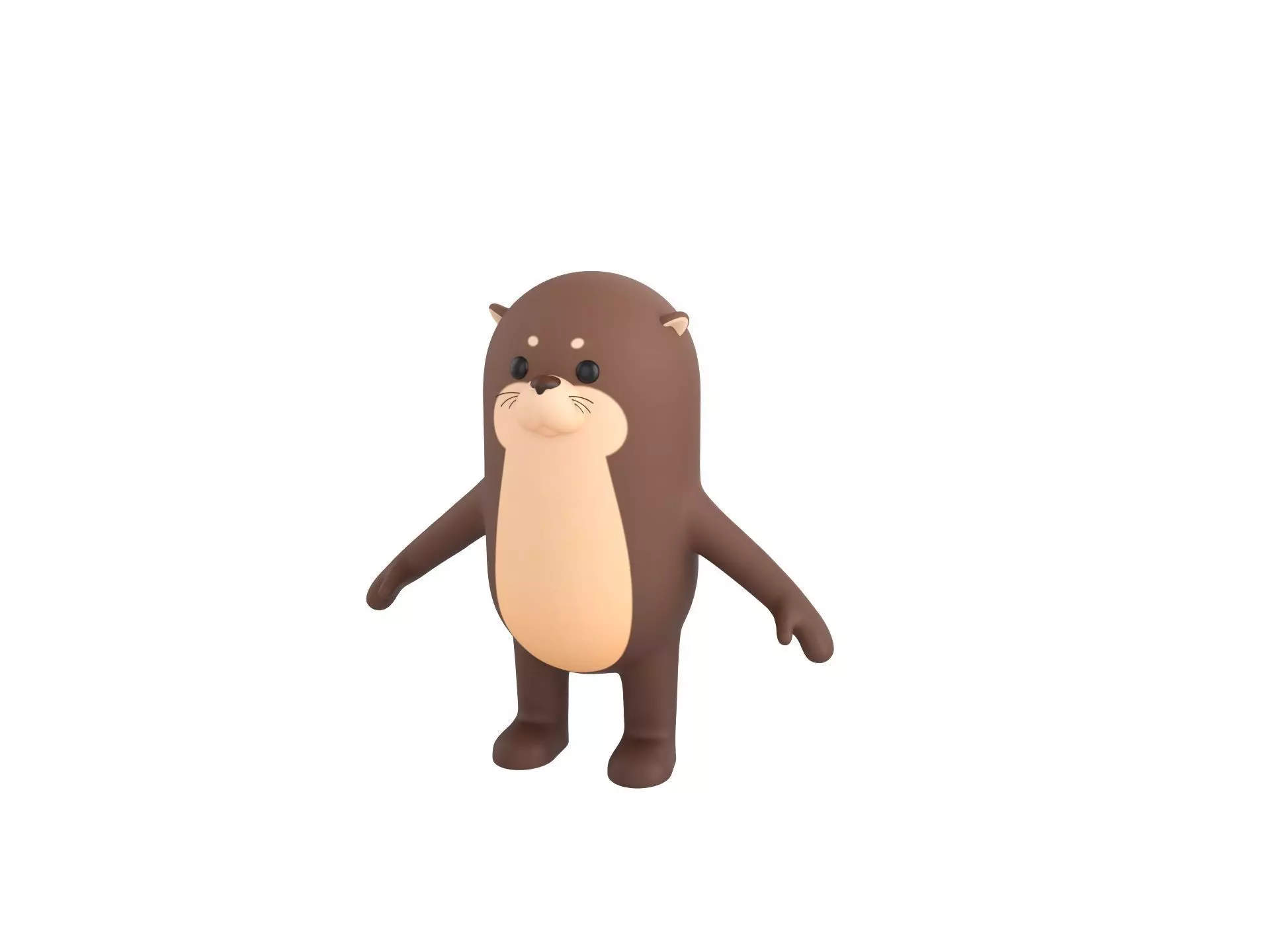 Otter Character 3D model_0