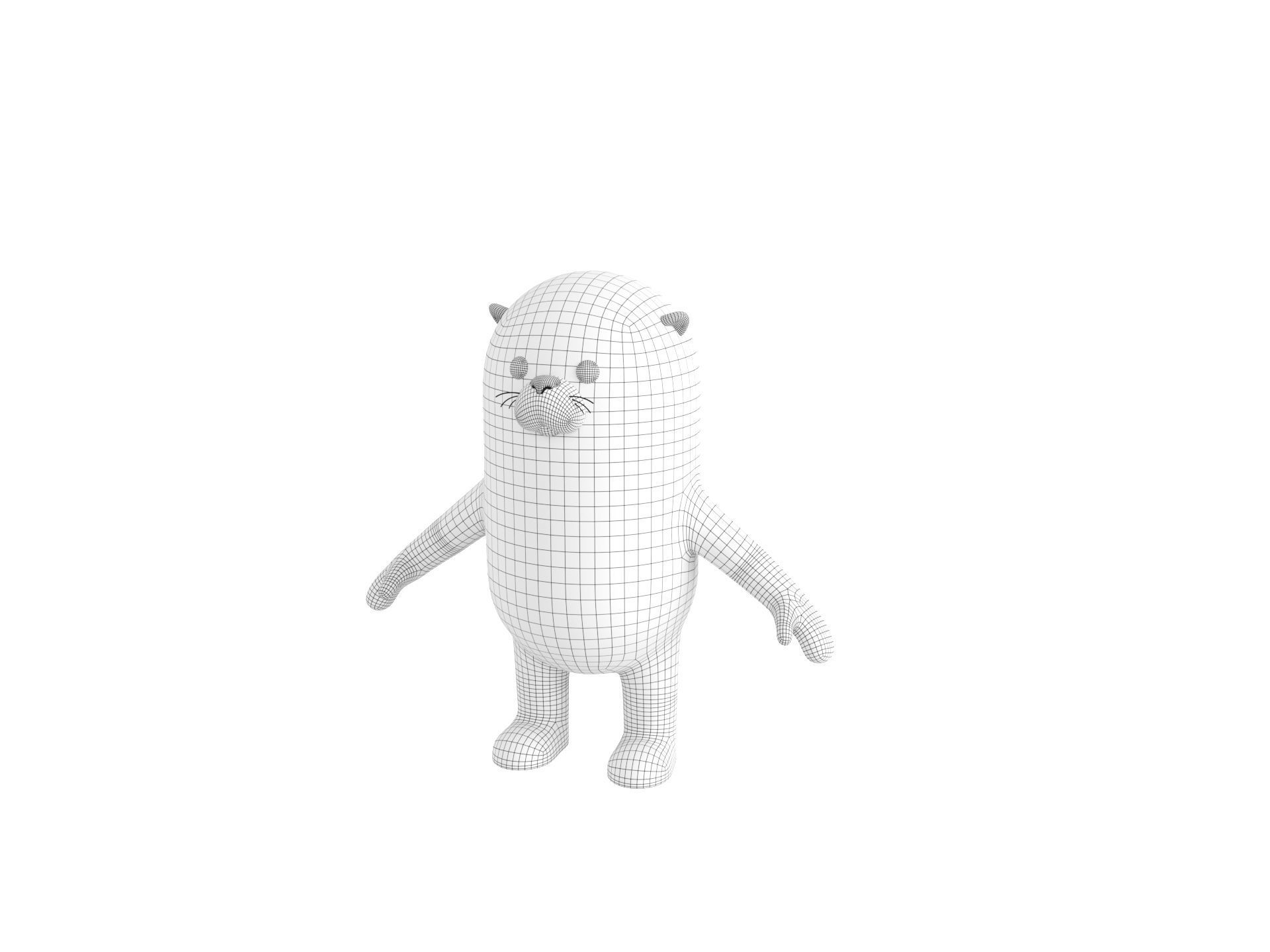Otter Character 3D model_31