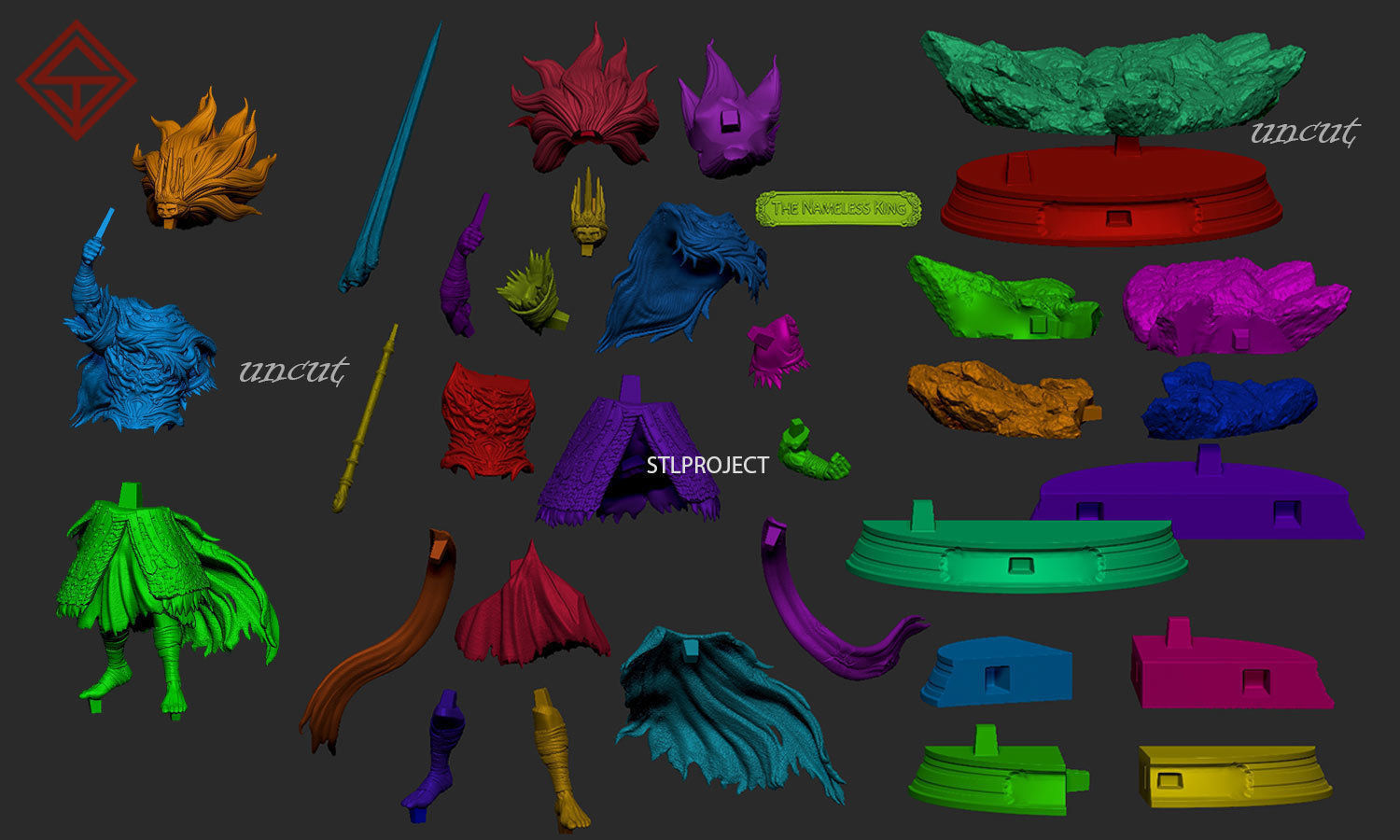 Nameless King  3D print model_3