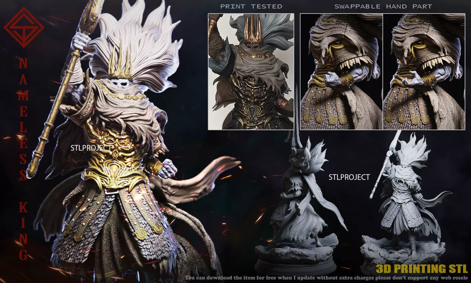 Nameless King  3D print model_0