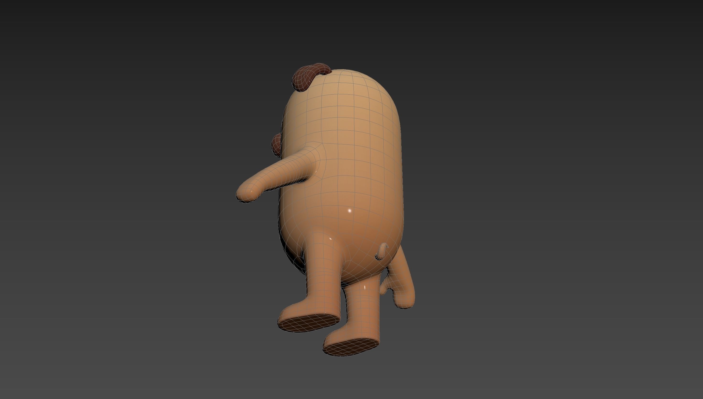 Pug Dog Character 3D model_23