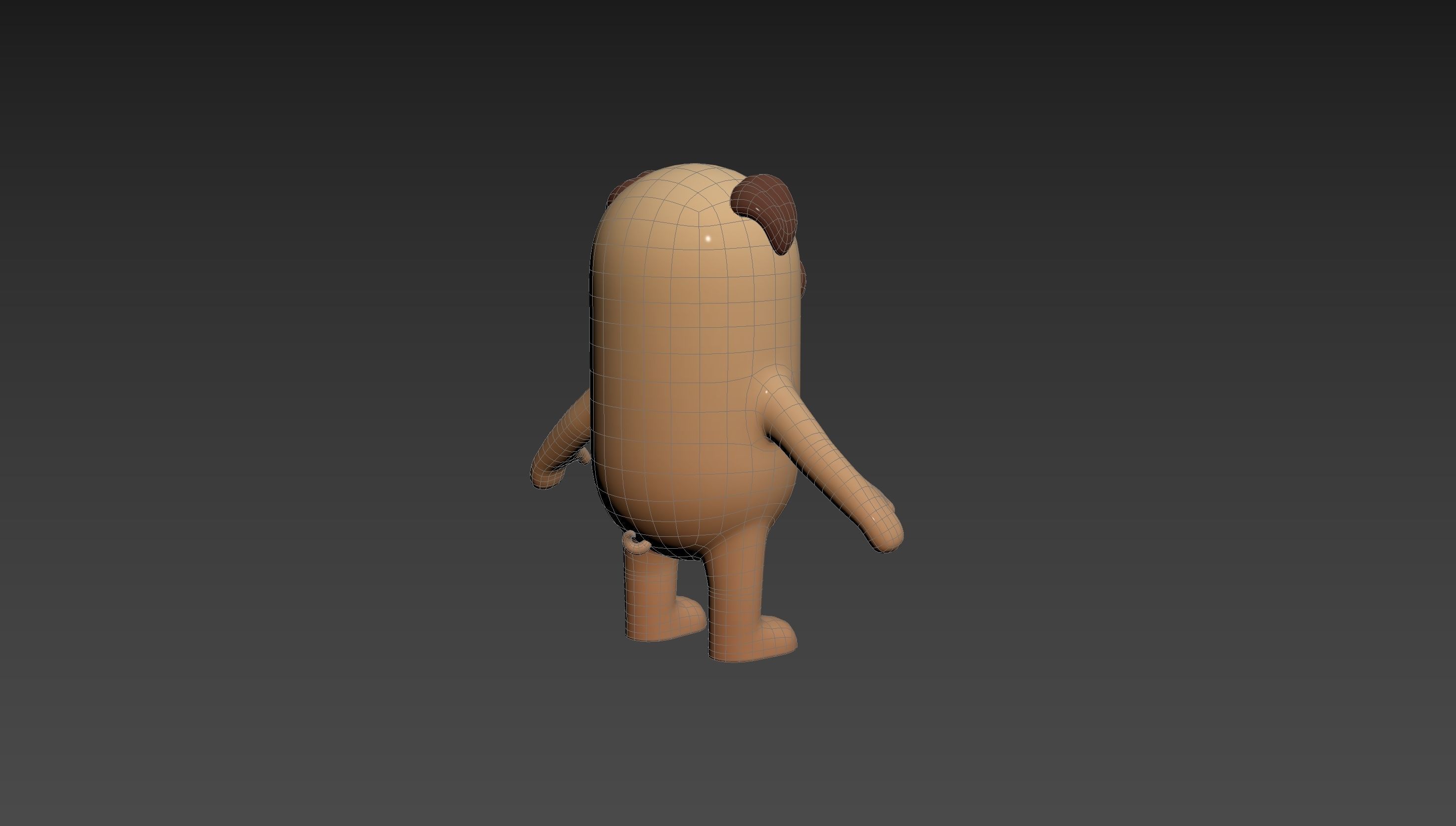 Pug Dog Character 3D model_18