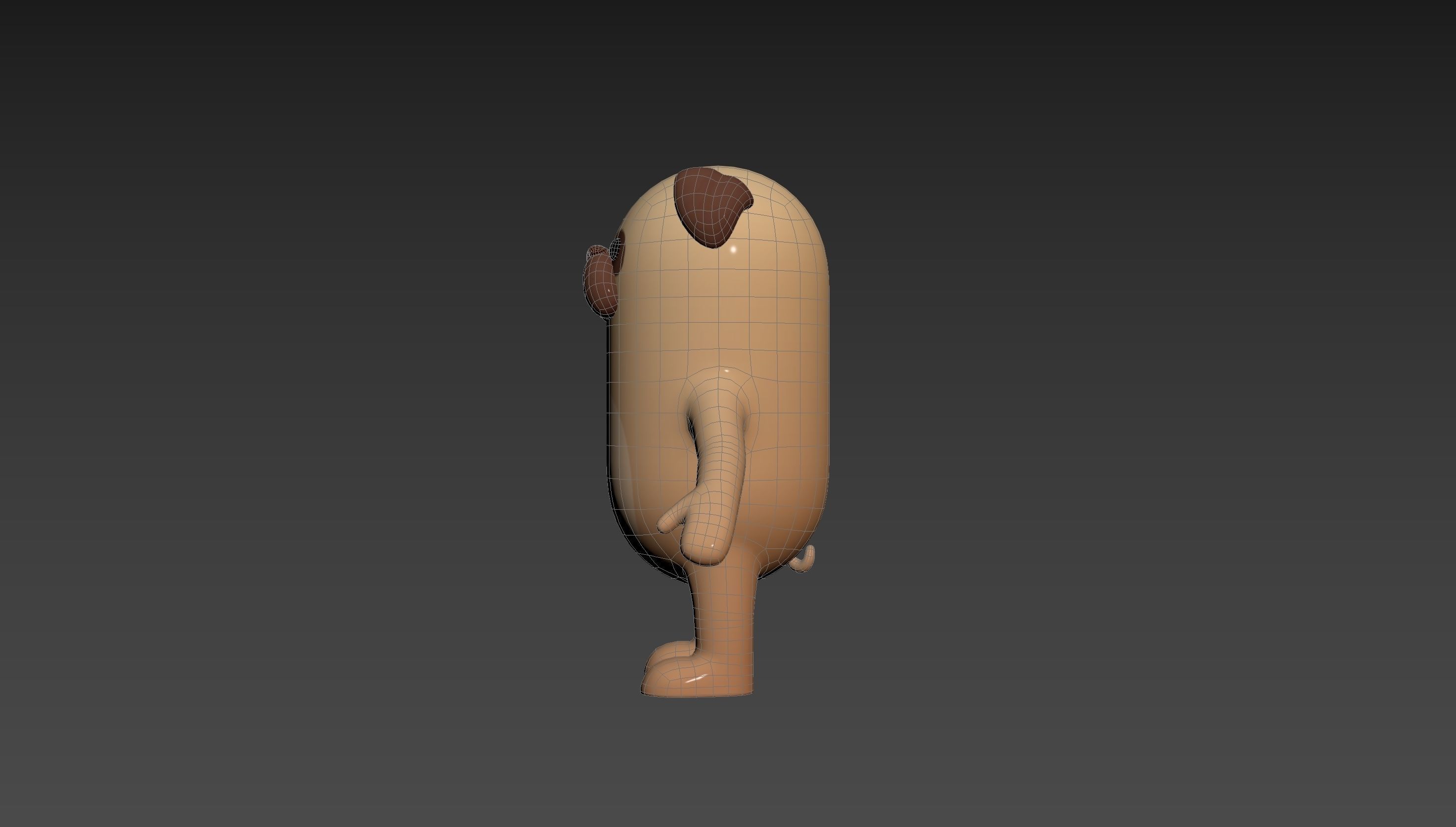 Pug Dog Character 3D model_24