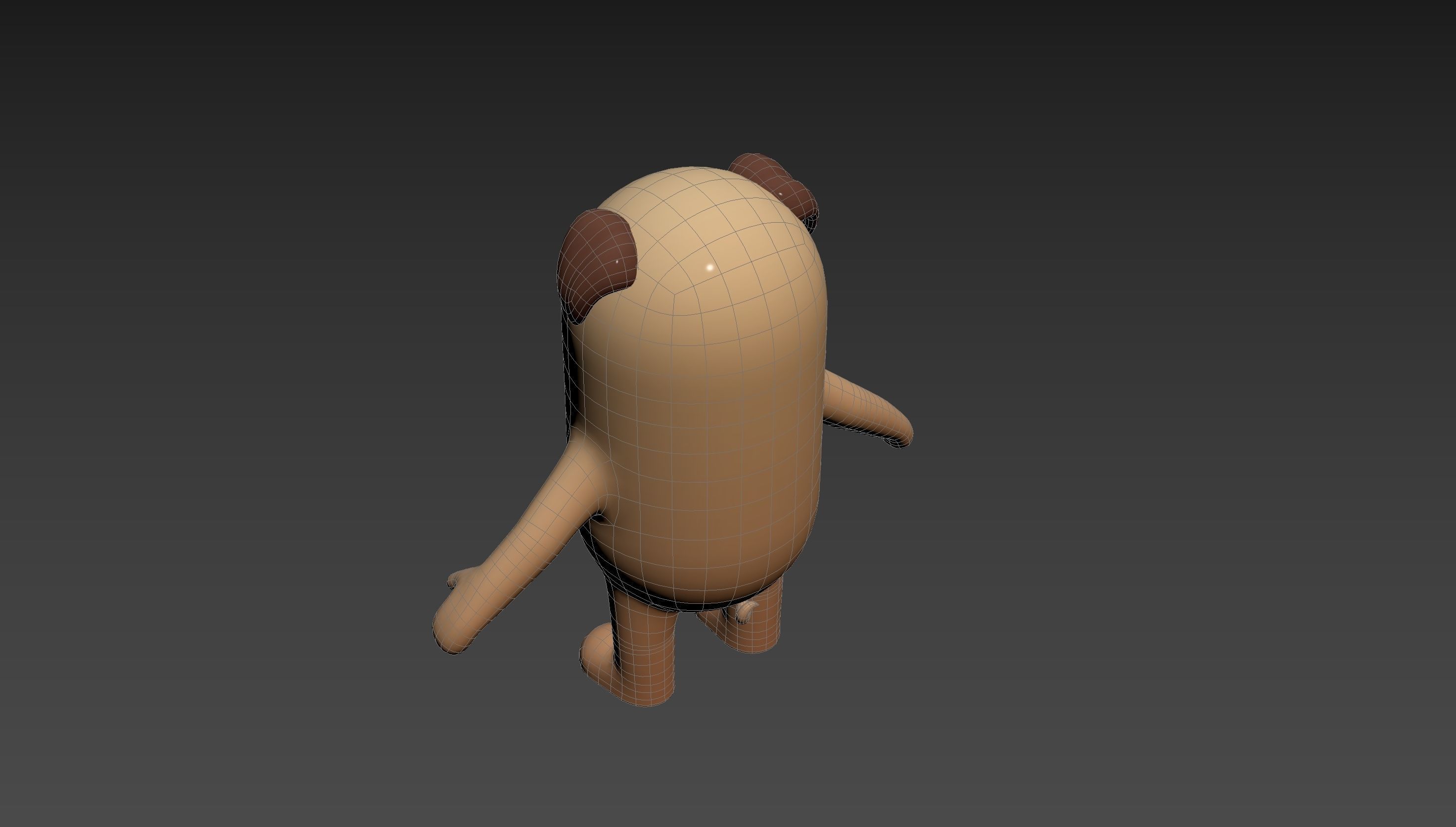 Pug Dog Character 3D model_22