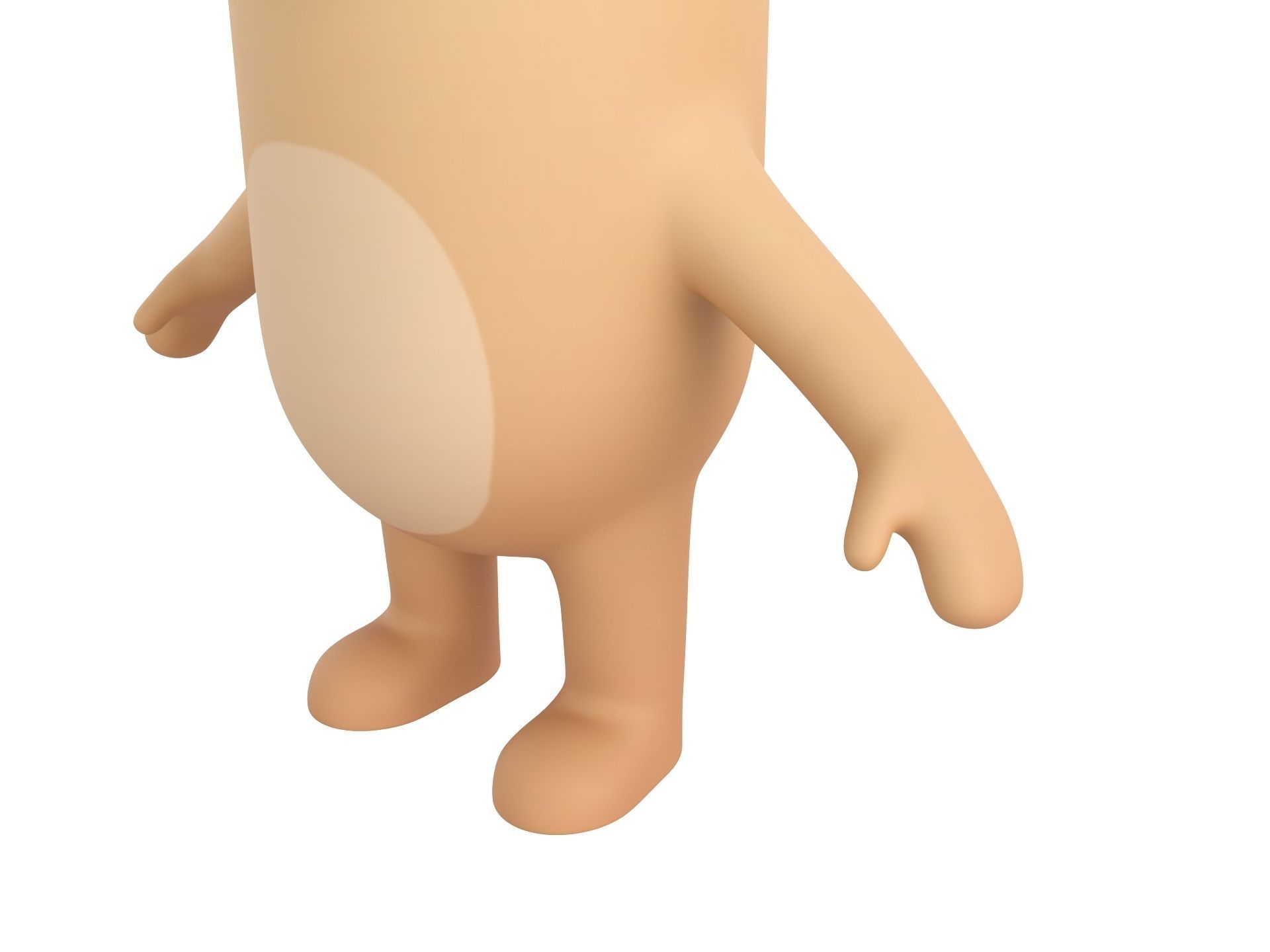Pug Dog Character 3D model_8