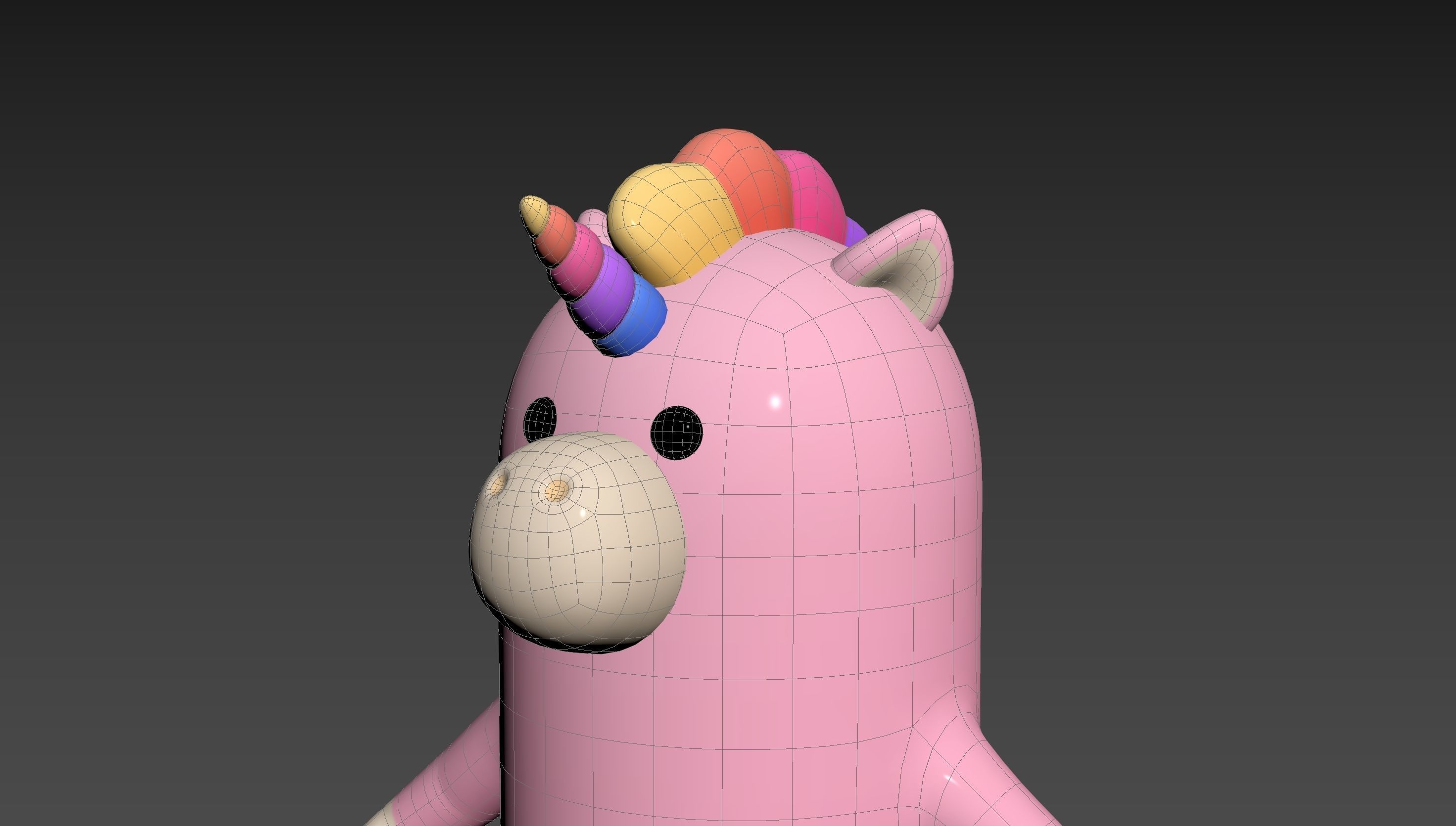 Unicorn Character 3D model_29