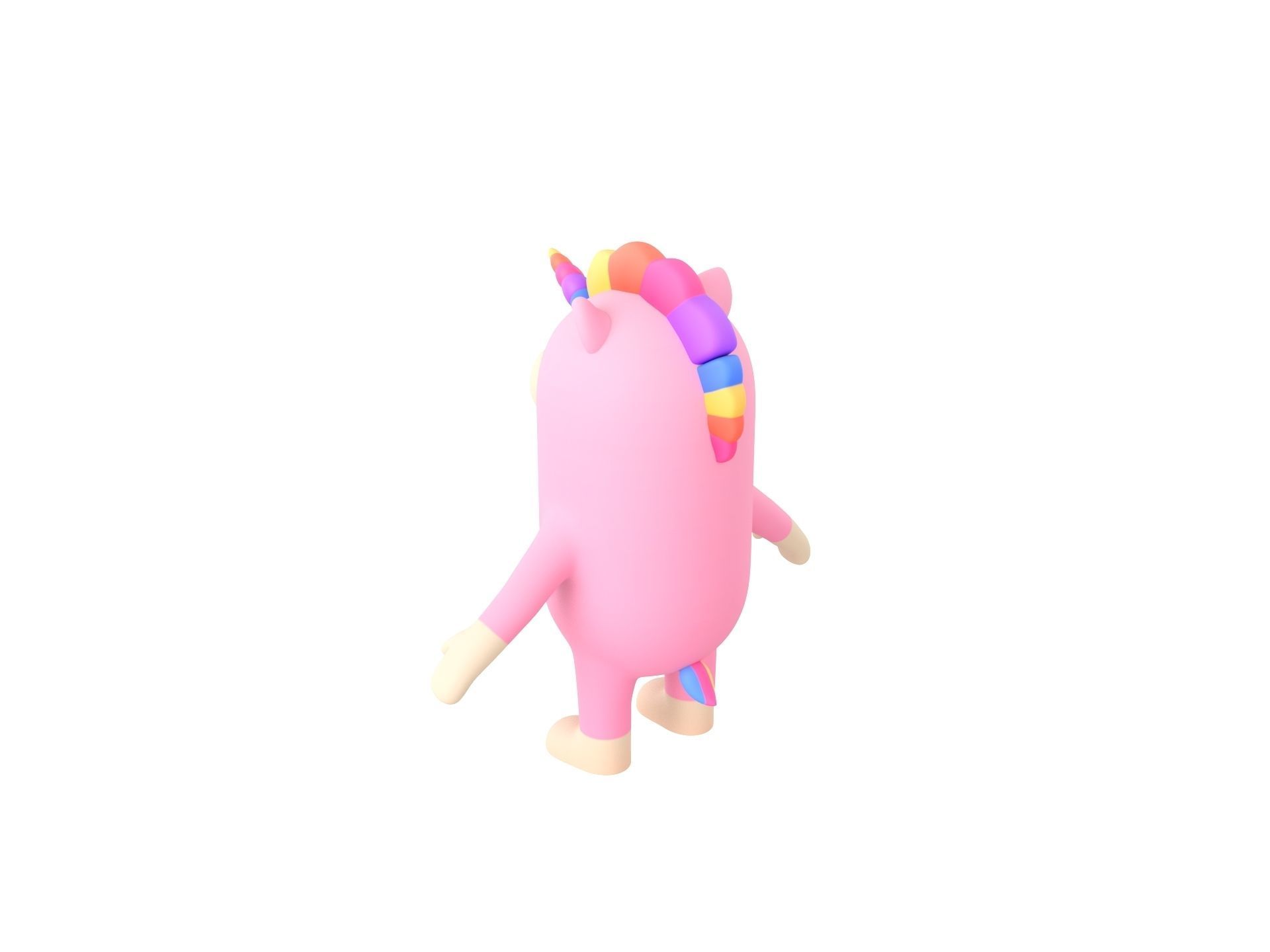 Unicorn Character 3D model_6
