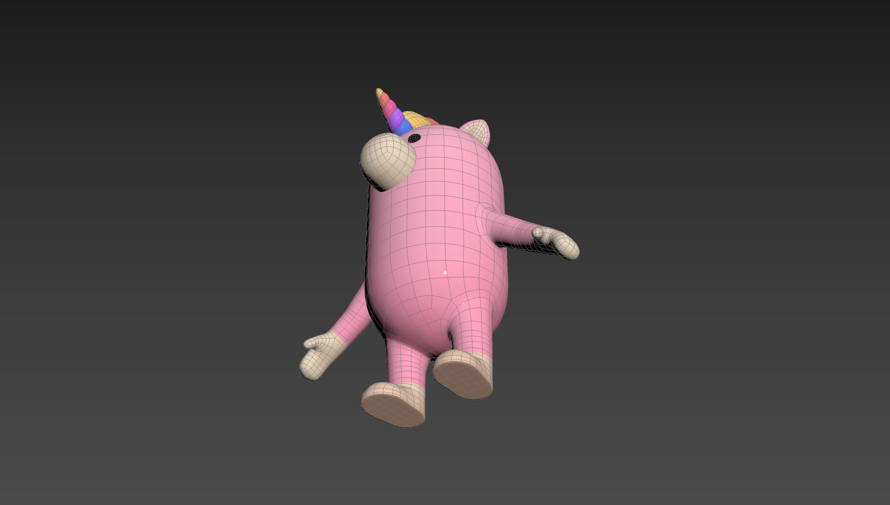 Unicorn Character 3D model_27