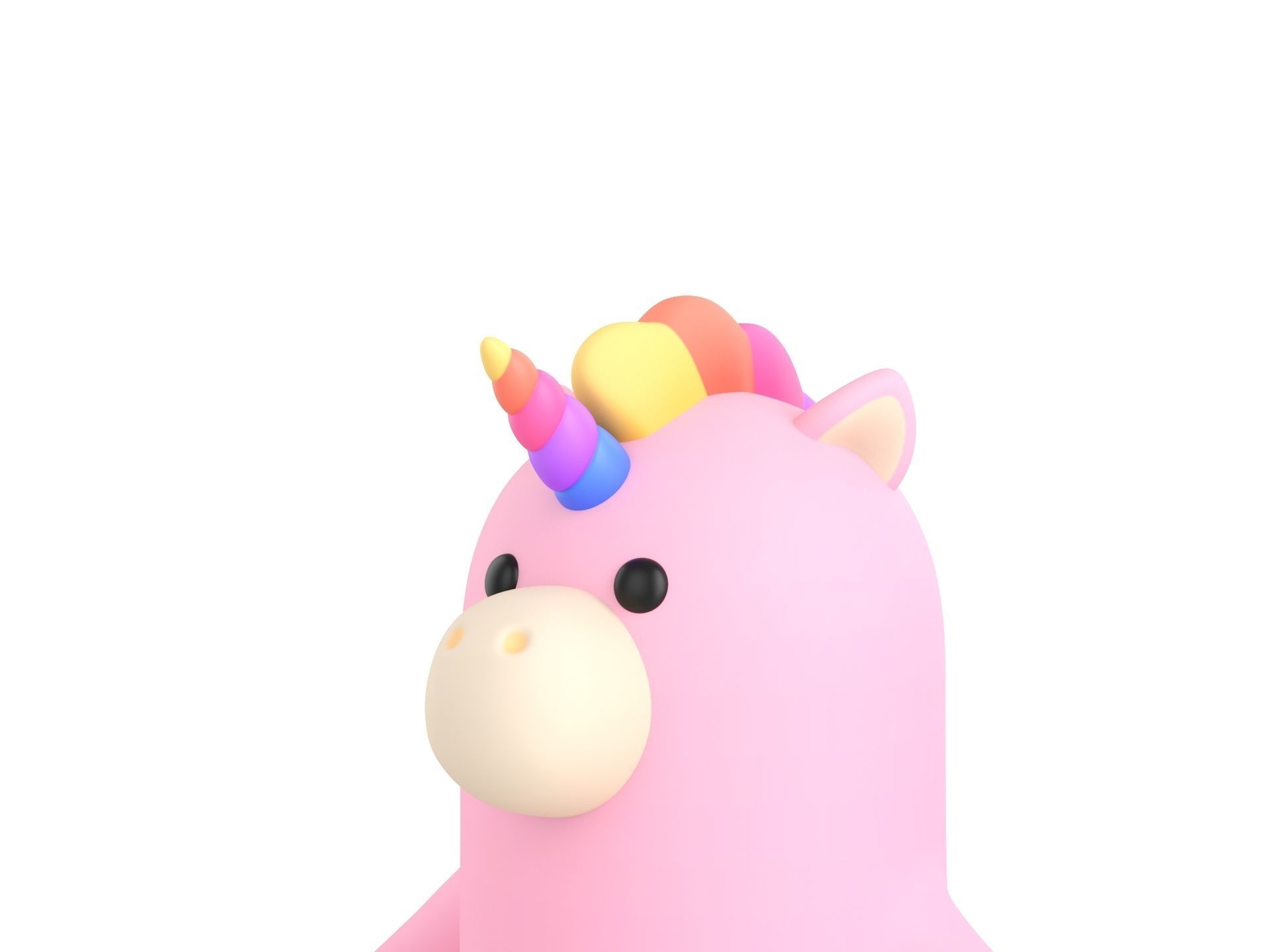 Unicorn Character 3D model_9