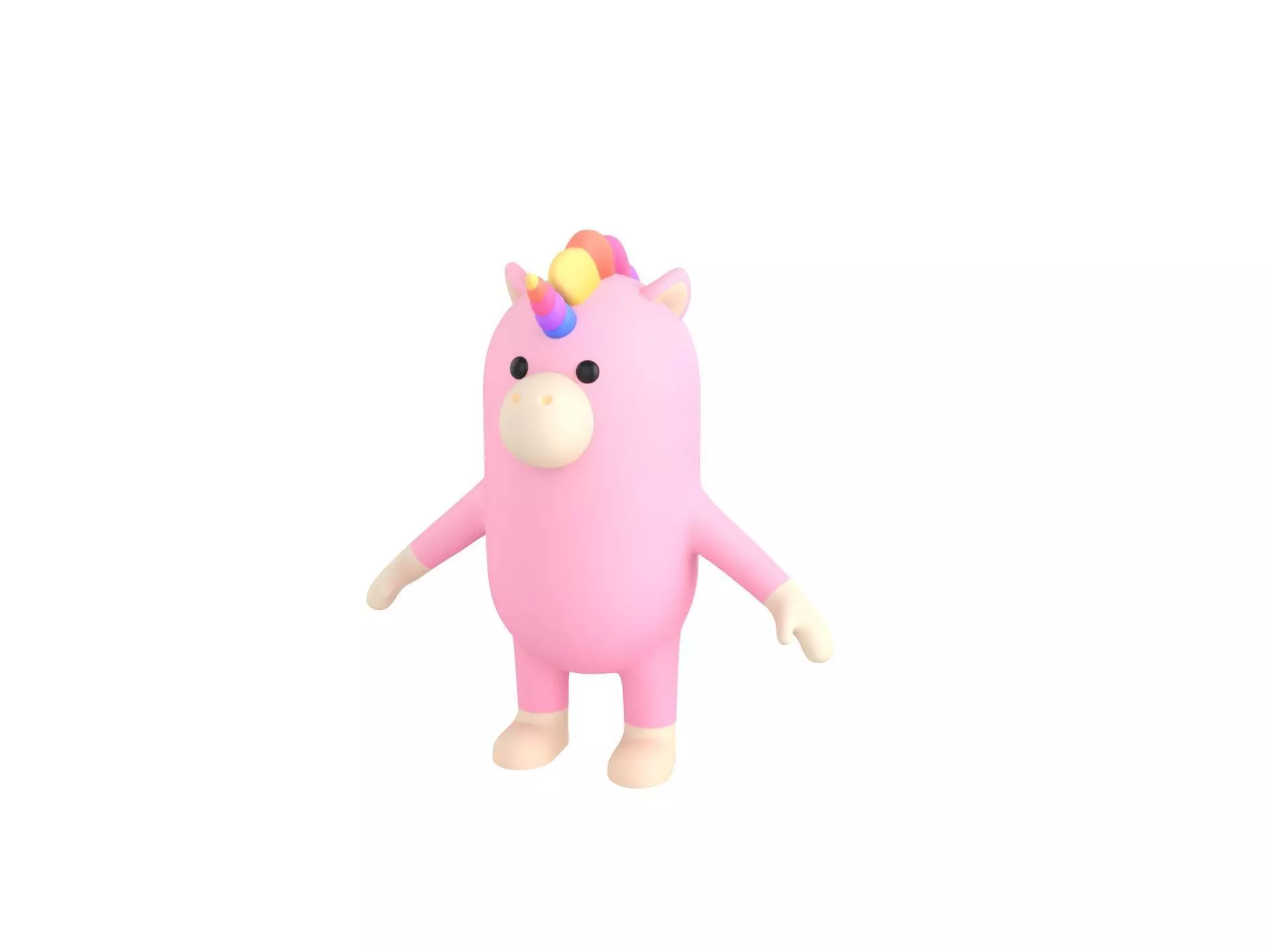 Unicorn Character 3D model_0