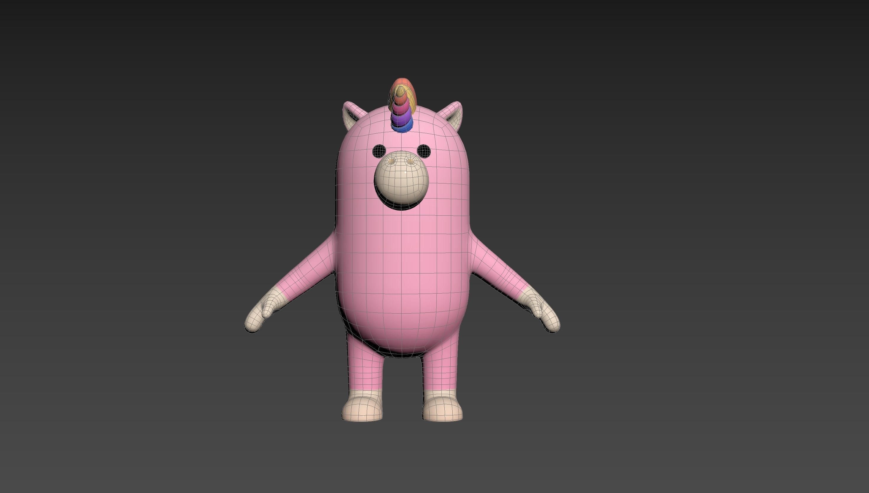Unicorn Character 3D model_14